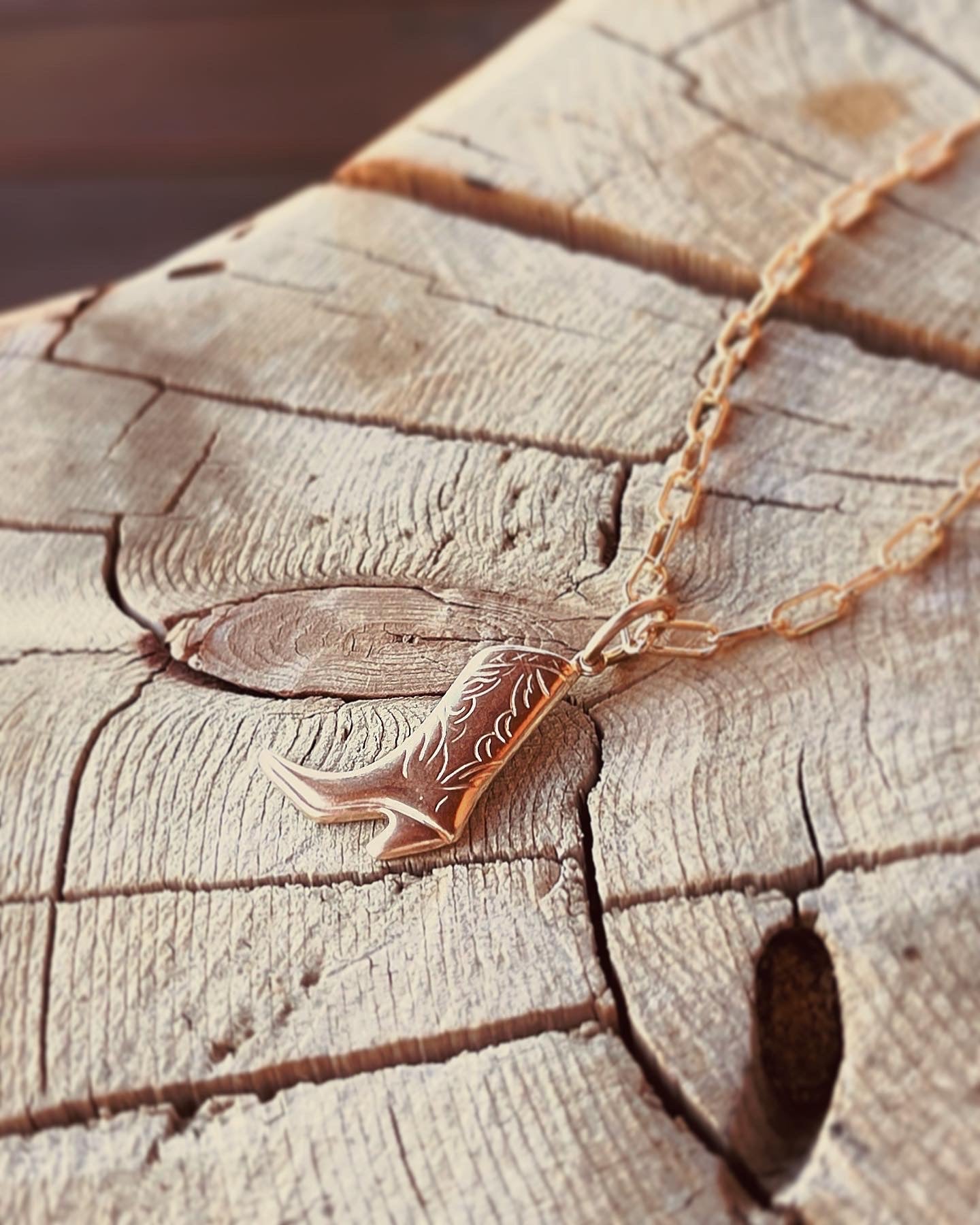 Cowgirl Boot Necklace