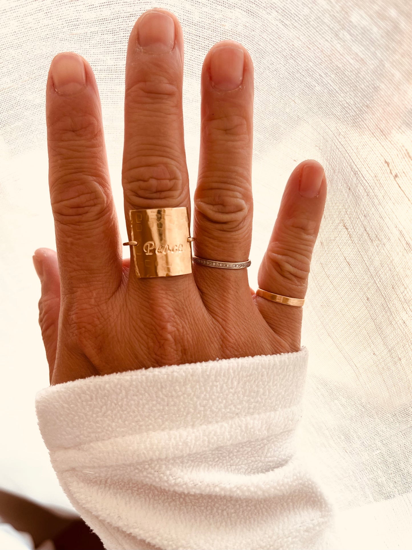 Square Ring, Customized Ring, Initial Ring, Textured Square Ring, Handmade Jewelry, Statement Ring, Monogram and Name, Personalized Gifts, thanksgiving present, Gift ideas, Christmas gift, birthday gift for her, 14k gold filled jewelry, gold rings, stacking rings, rings stacking, Mother’s birthday gift, gift for wife, gift for mother