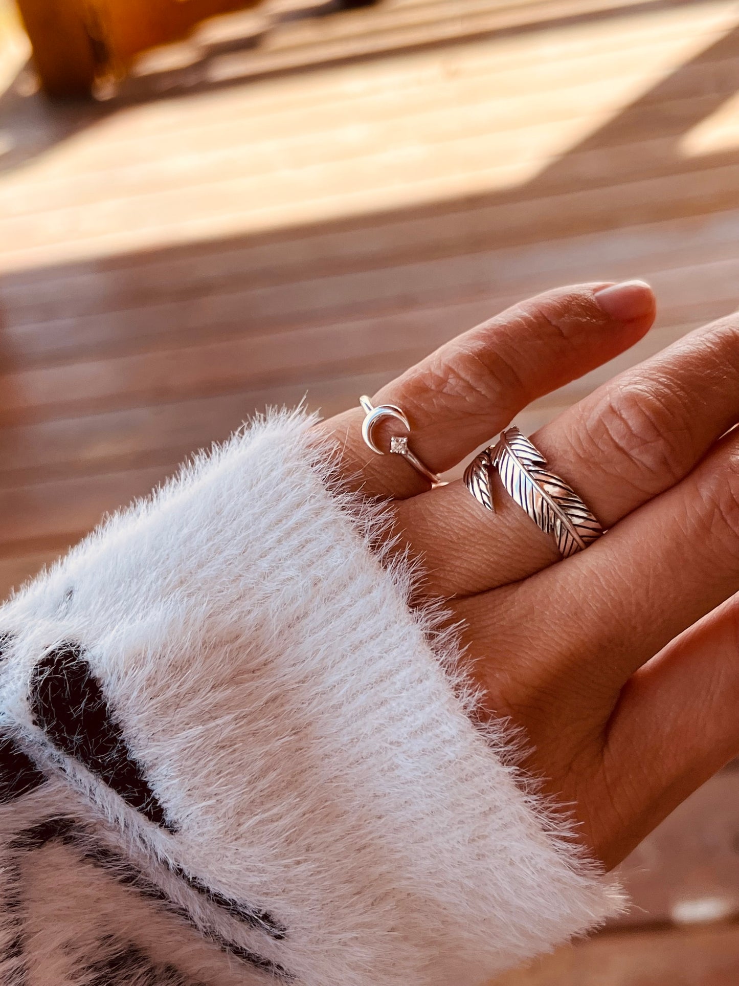 Tiny Crescent Moon Ring