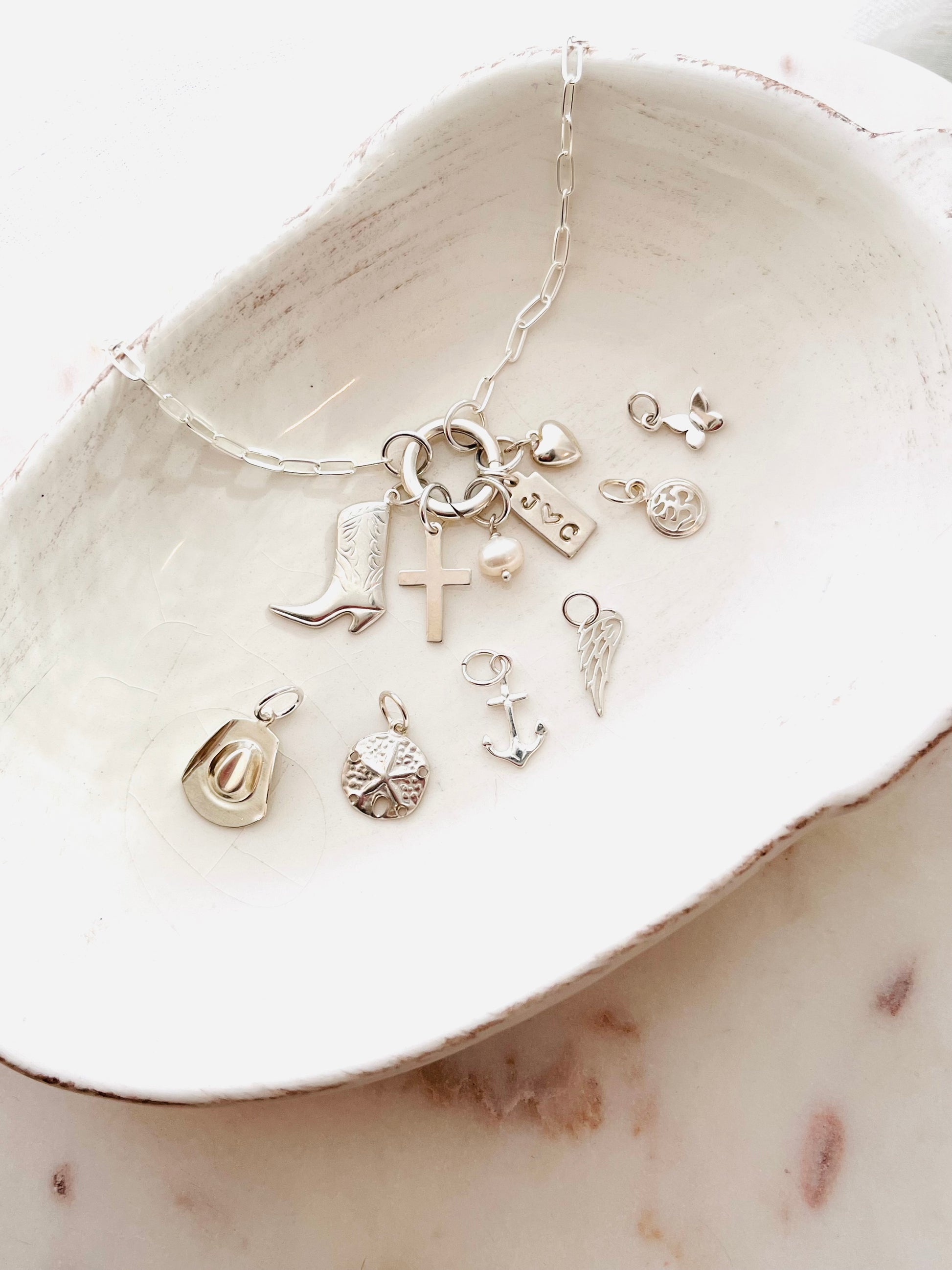 Birthday Gift, Graduation Gift, Bridesmaid Gift, Gift For Her, Mothers Day Gift Valentines Gift Ideas, Mothers Gift  Best Friends Jewelry, Friendship Jewelry, Mothers Gift, Wife Gift Ideas, Sterling Silver Custom Charm Necklace, Design Your Own Necklace, Personalized Gift, Paperclip Charm Necklace, Valentines Gift, Mothers Gift, Christmas Gifts