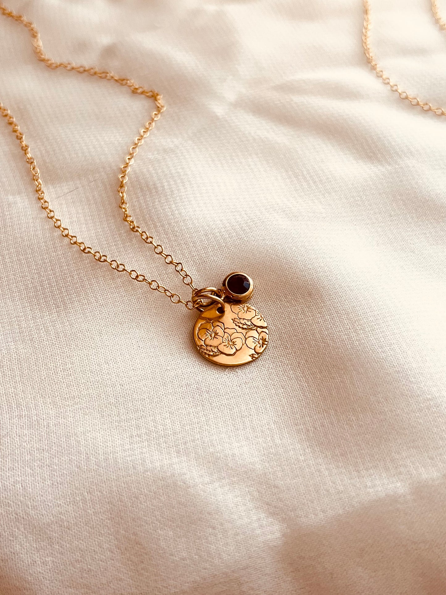 Forever Your Month Necklac, Birth Flower and Birthstone, Birth flower jewelry, birthstone jewelry, birthday gifts