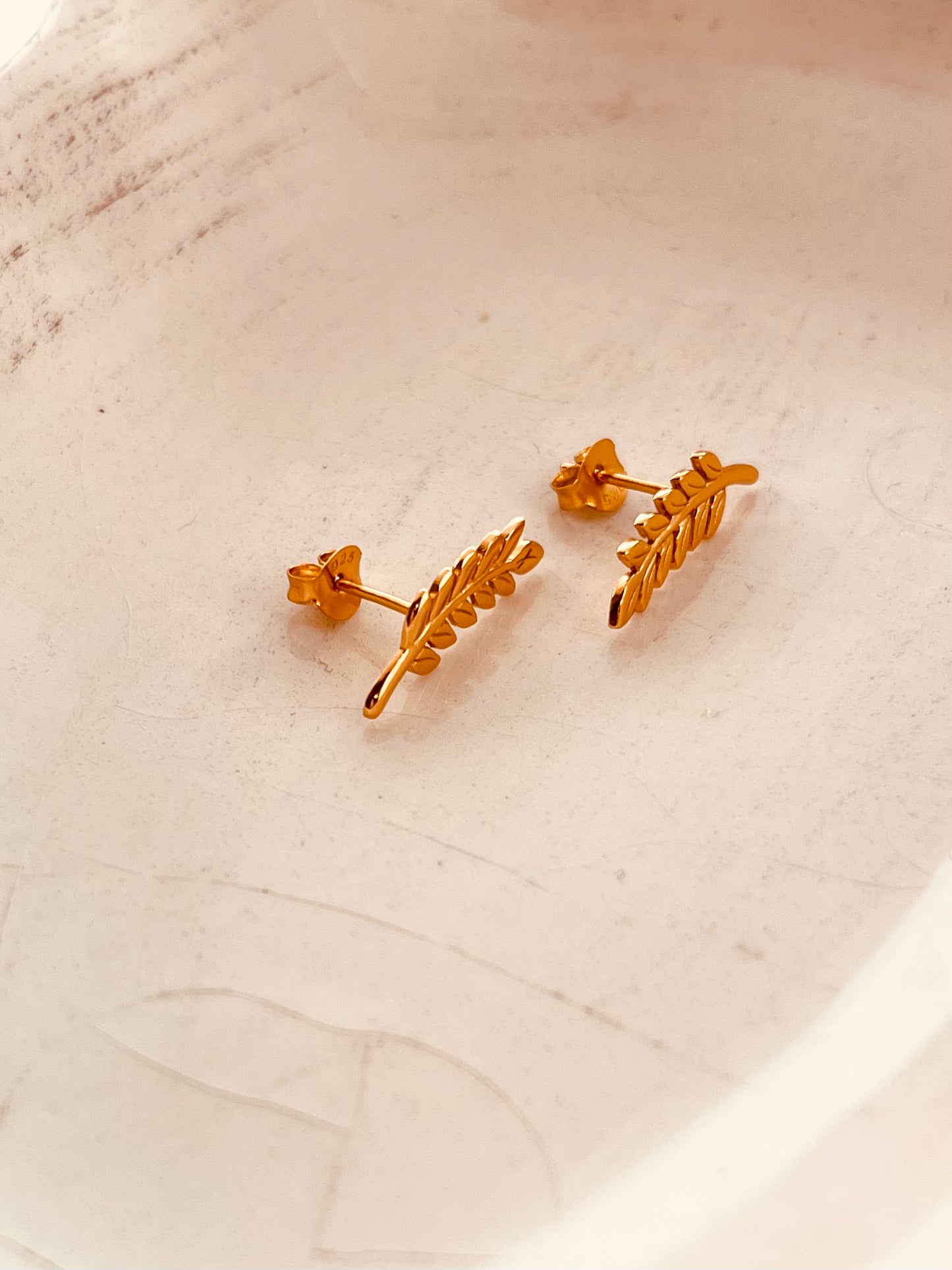 Leaf Stud Earrings