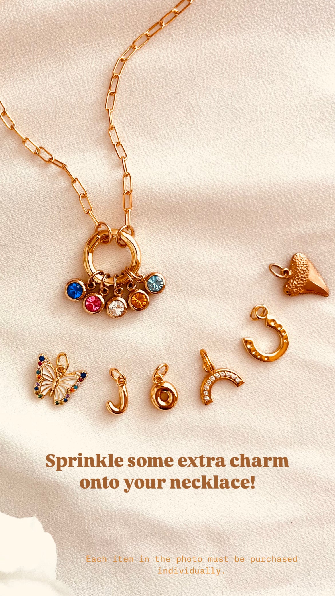 Gold Birthstone Necklace