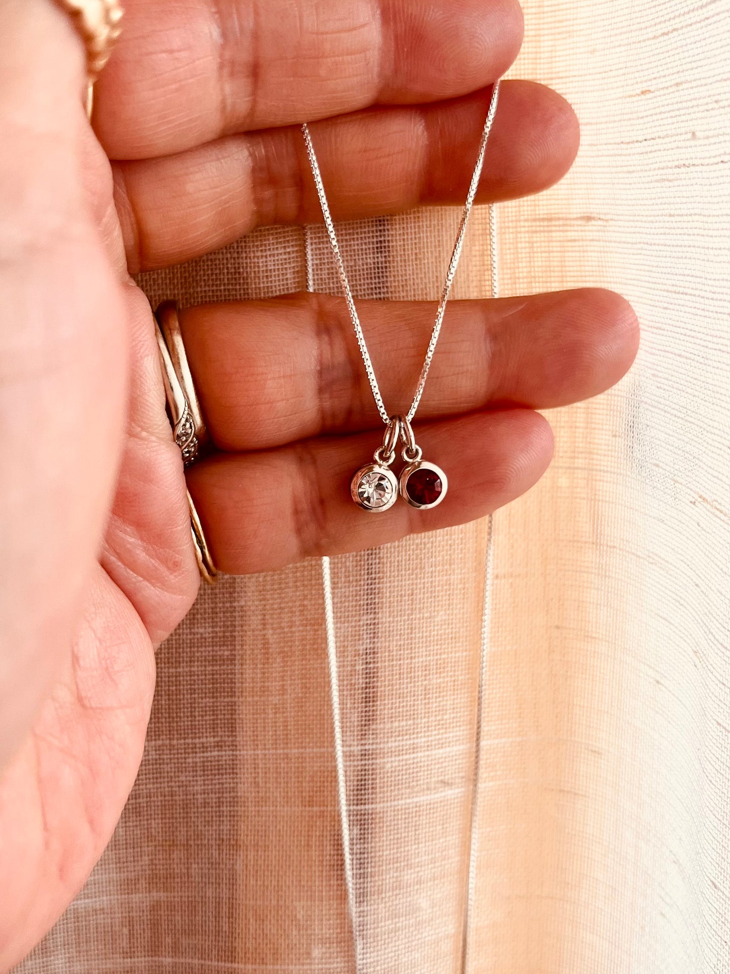 Birthstone Charm Add-On | Personalized Birth Month Charm for Necklace & Bracelet