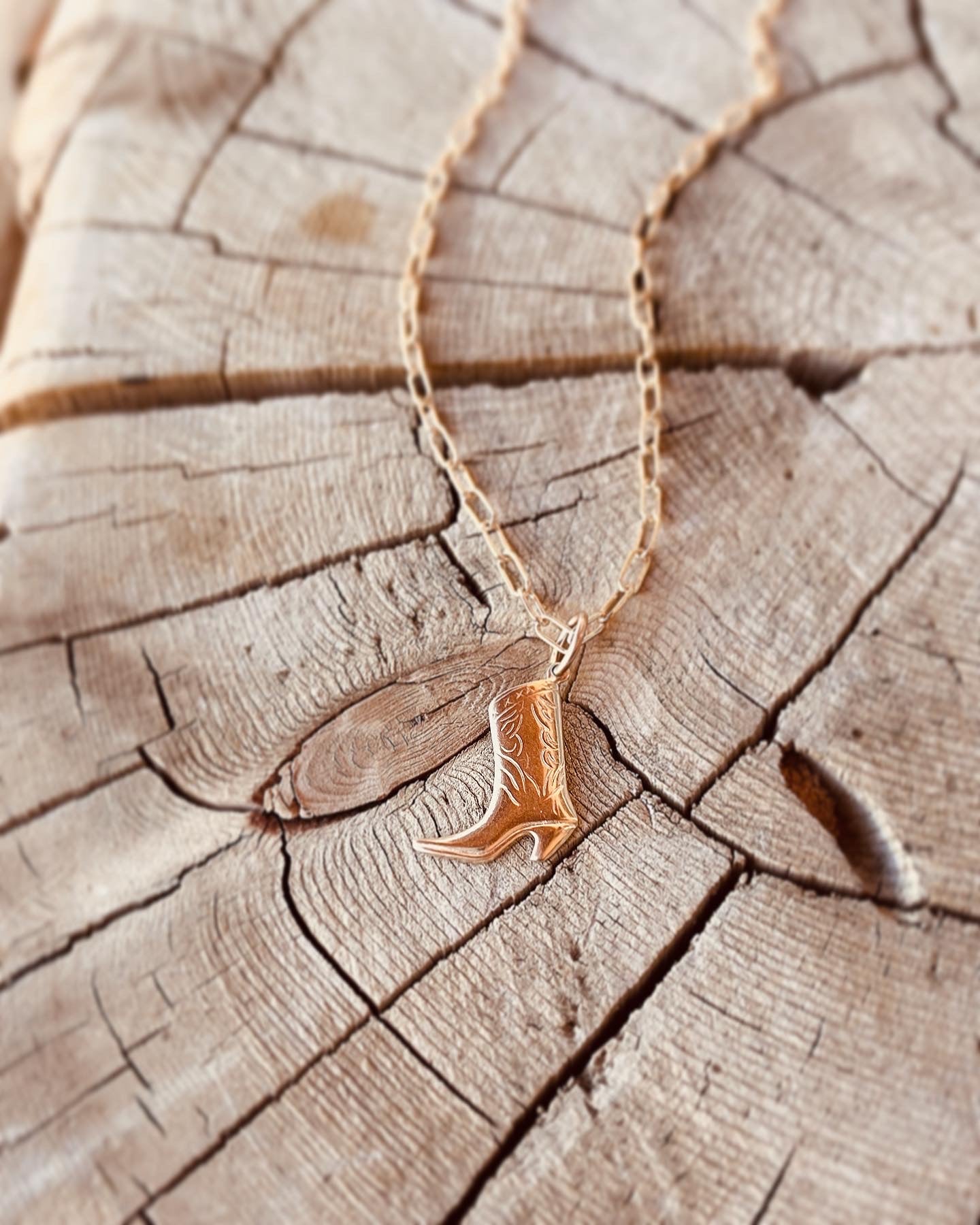 Cowgirl Boot Necklace