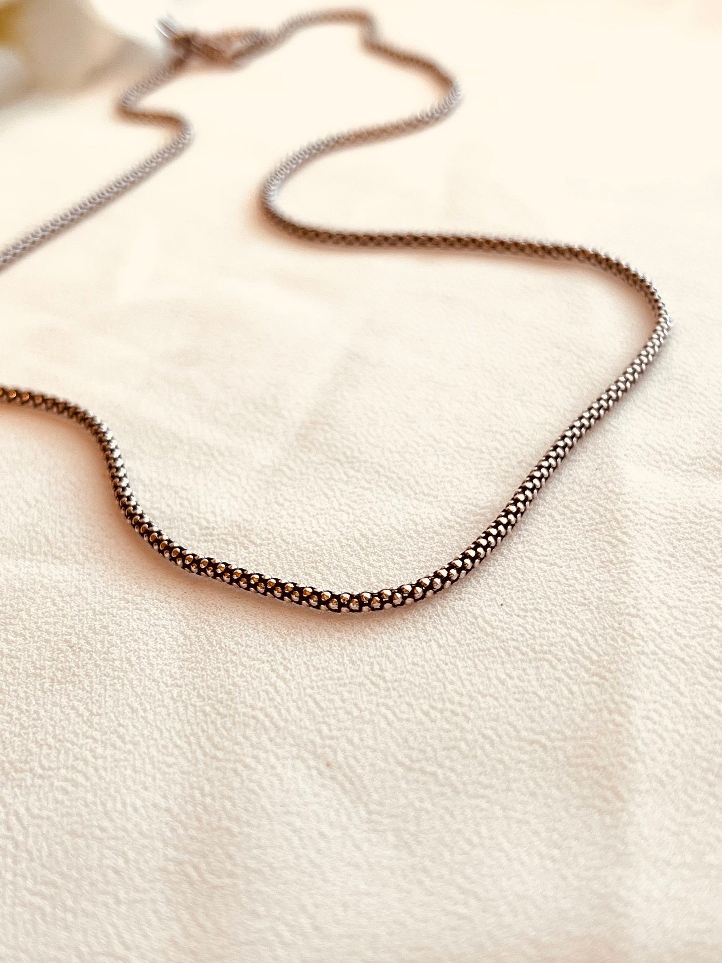 Sterling Silver Foxtail Necklace, Men necklace, sterling silver necklace, men jewelry, gift for him, holidays gift, birthday present, Christmas present