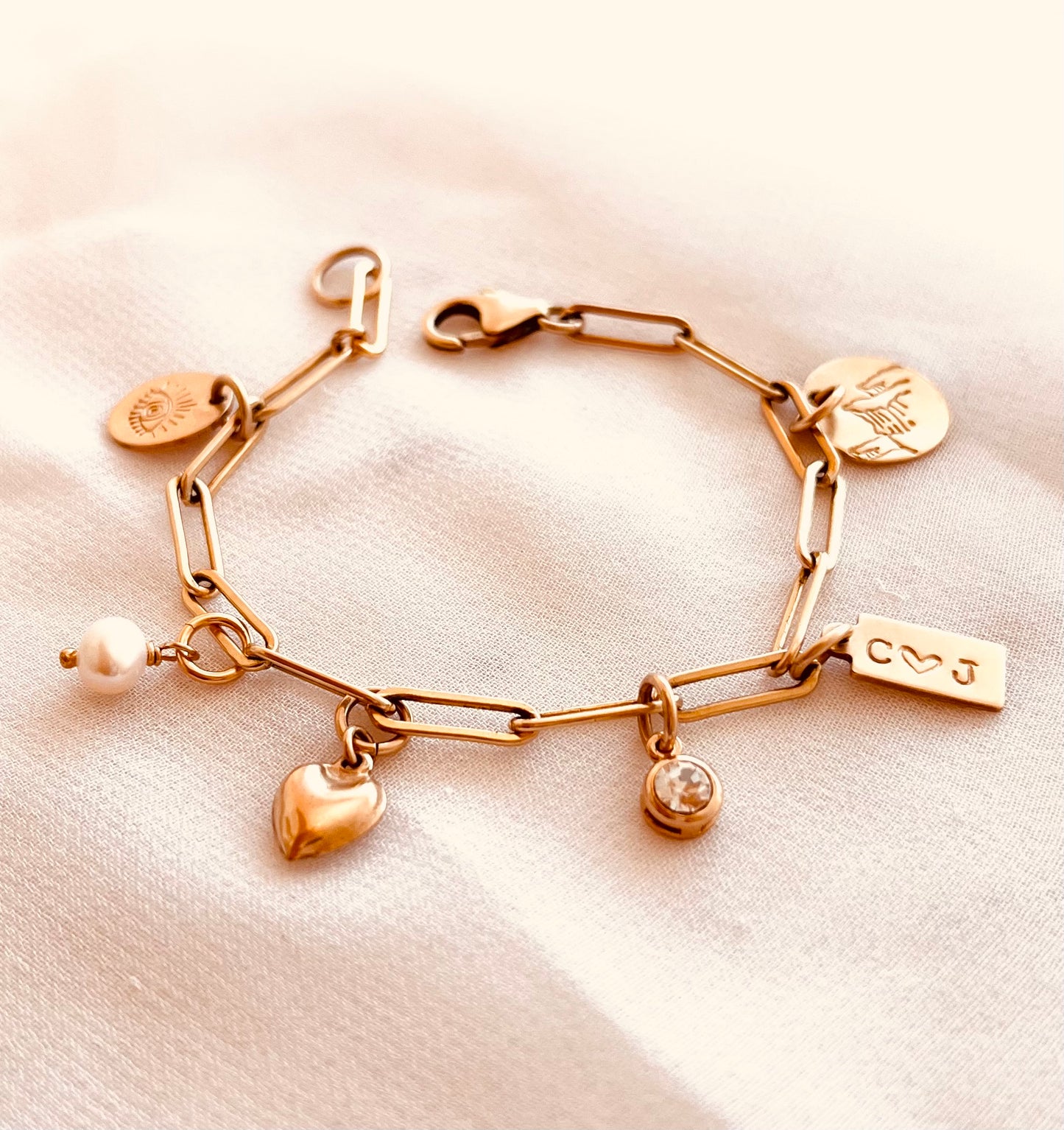 Stories Charm Bracelet - GOLD, 14k gold filled jewelry, everyday jewelry, charms, charm bracelet, Mix and Match Collection, Monogram and Name, Custom Jewelry, Personalized Gifts, Chain Bracelet, Link Bracelet, Everyday Jewelry, Minimalist Jewelry,
Coco Wagner Design, Gift For Her, Holiday Gift Ideas, Chain Bracelet, Link Bracelet, Stack bracelets, Gold filled bracelets, Gold Chain Bracelet, Chain and Link, Minimalist, BUILD YOUR COLLECTION, Chain and Link, Mothers Day, Holiday Gift Ide