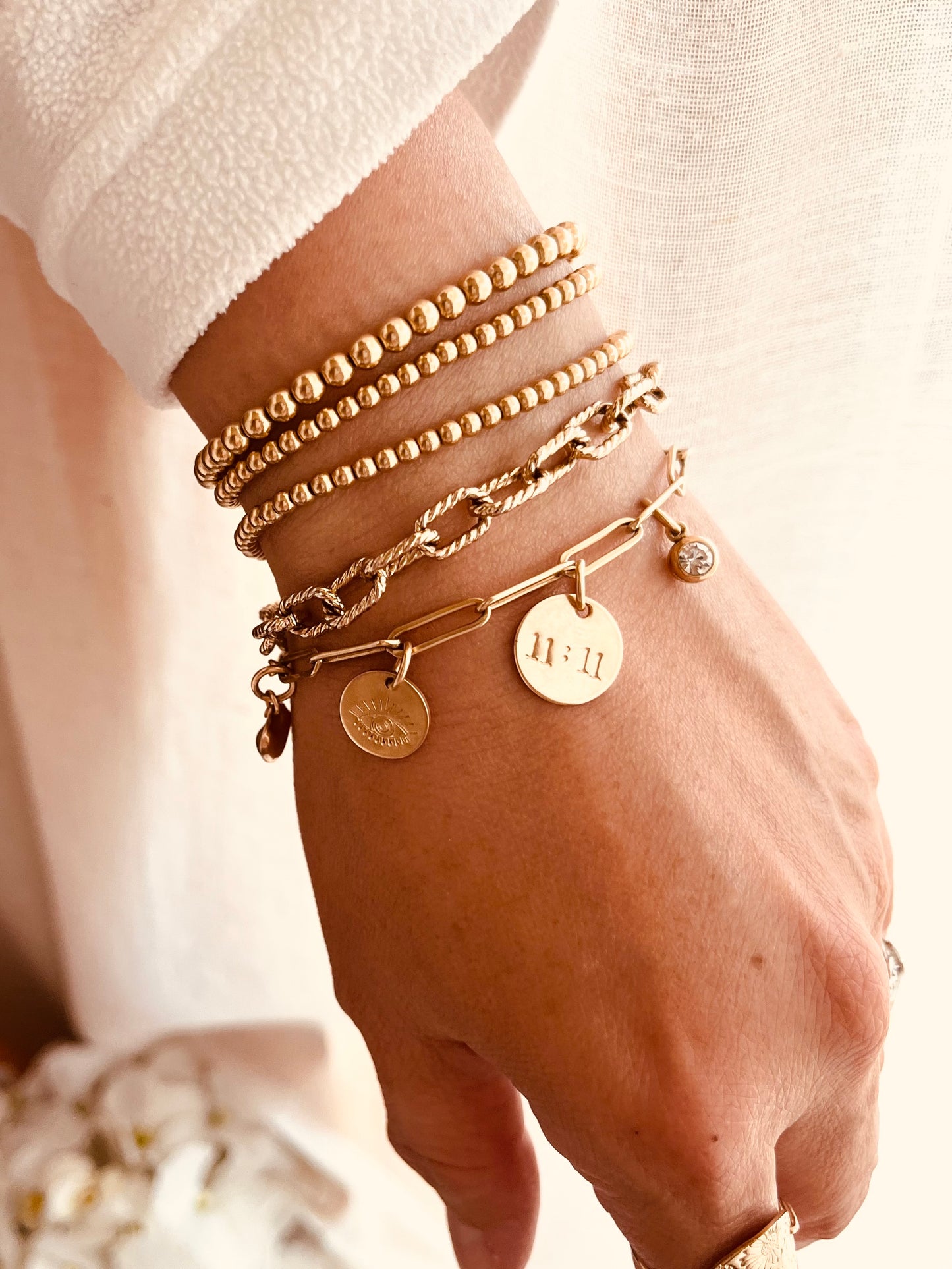 Angel Number, 1111 charms, 888 charms, 111 charm disc, add ones, add charm to your jewelry collection, 1111 disc, angel number charm, birthday gift, thanksgiving gifts, Christmas gift, gifts for her , gold bracelets, charm bracelets, jewelry, layered jewelry, bracelet stacks