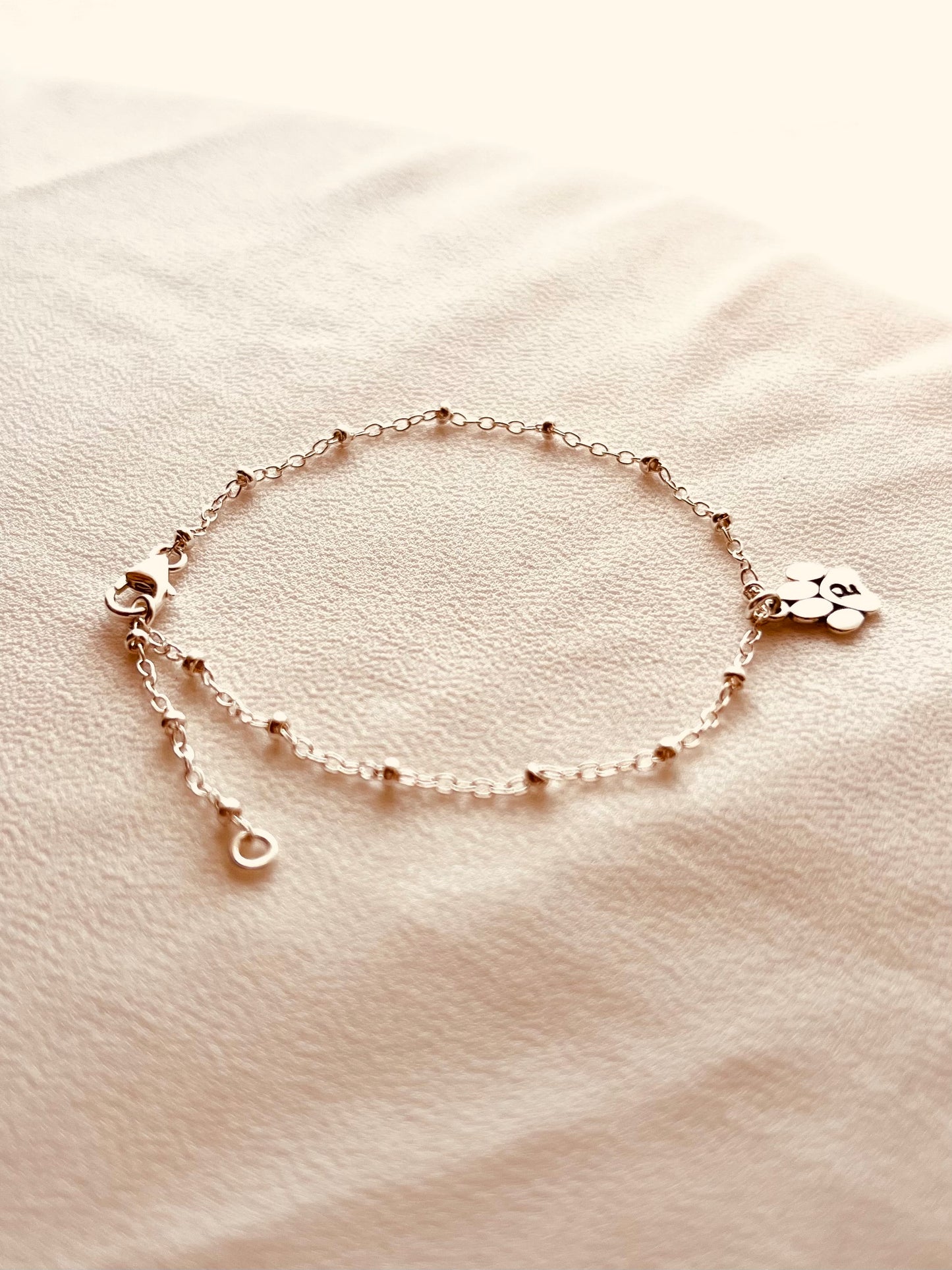 Paw Charm Bracelet, Silver Paw Initial, Tiny Paw, Paw print Keepsake, Paw Initial Chain, Personalized Options, Custom Paw Charm
, Initial Paw Bracelet, Your Pet, Your Way, Forever Passional pet gift, pet lovers gifts, gift for pet lovers , gift ideas
