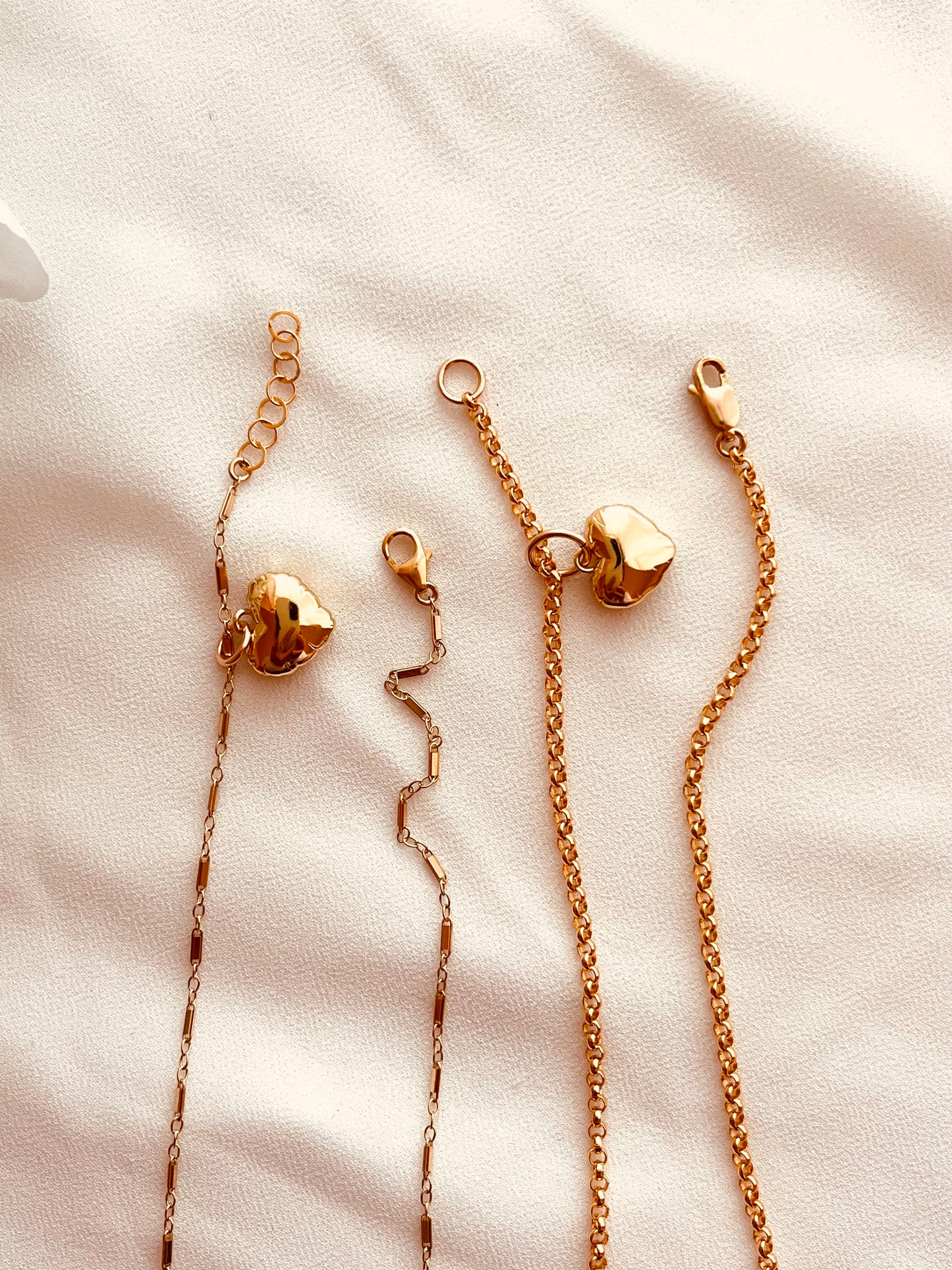 Gold Balloon Heart Charm