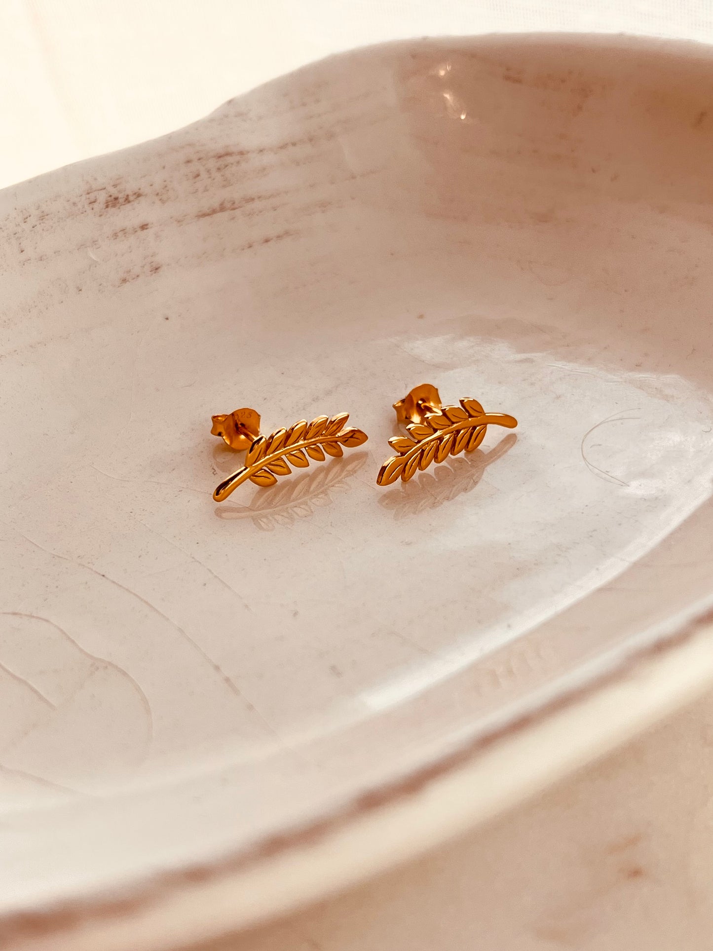 Leaf Stud Earrings