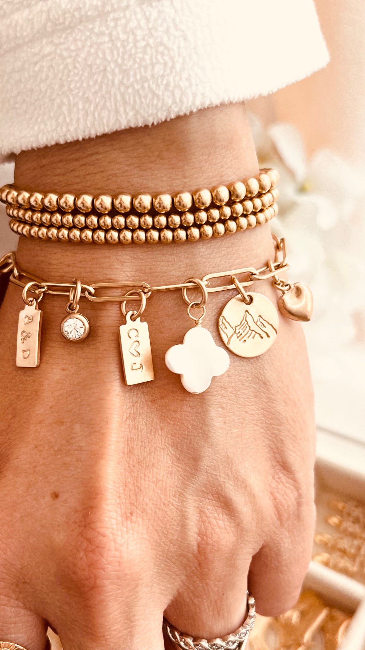 Stories Charm Bracelet - GOLD, 14k gold filled jewelry, everyday jewelry, charms, charm bracelet, Mix and Match Collection, Monogram and Name, Custom Jewelry, Personalized Gifts, Chain Bracelet, Link Bracelet, Everyday Jewelry, Minimalist Jewelry,
Coco Wagner Design, Gift For Her, Holiday Gift Ideas, Chain Bracelet, Link Bracelet, Stack bracelets, Gold filled bracelets, Gold Chain Bracelet, Chain and Link, Minimalist, BUILD YOUR COLLECTION, Chain and Link, Mothers Day, Holiday Gift Ideas, Gifts