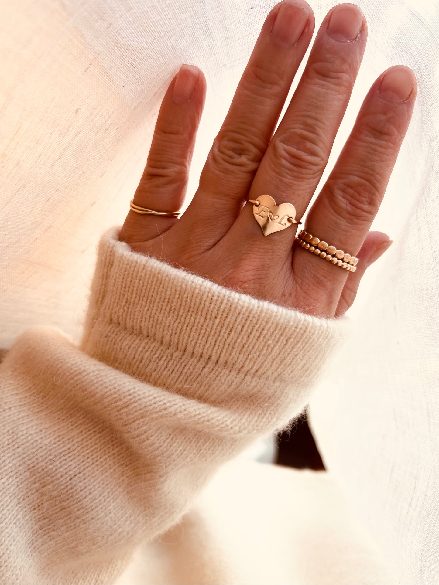Heart Ring, personalized gift, tiny heart ring, dainty jewelry, handmade jewelry, minimalist jewelry, gift for her, Valentines gift, gift for girlfriend, love ring, 14k gold filled jewelry, holidays gift