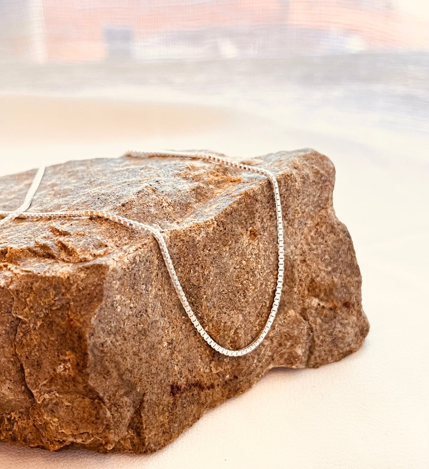Box necklace, box chain, men jewelry, men necklace, sterling box necklace, long chain, gift for her, gift for him, birthday gifts, holiday gifts, Christmas present, thanksgiving gifts