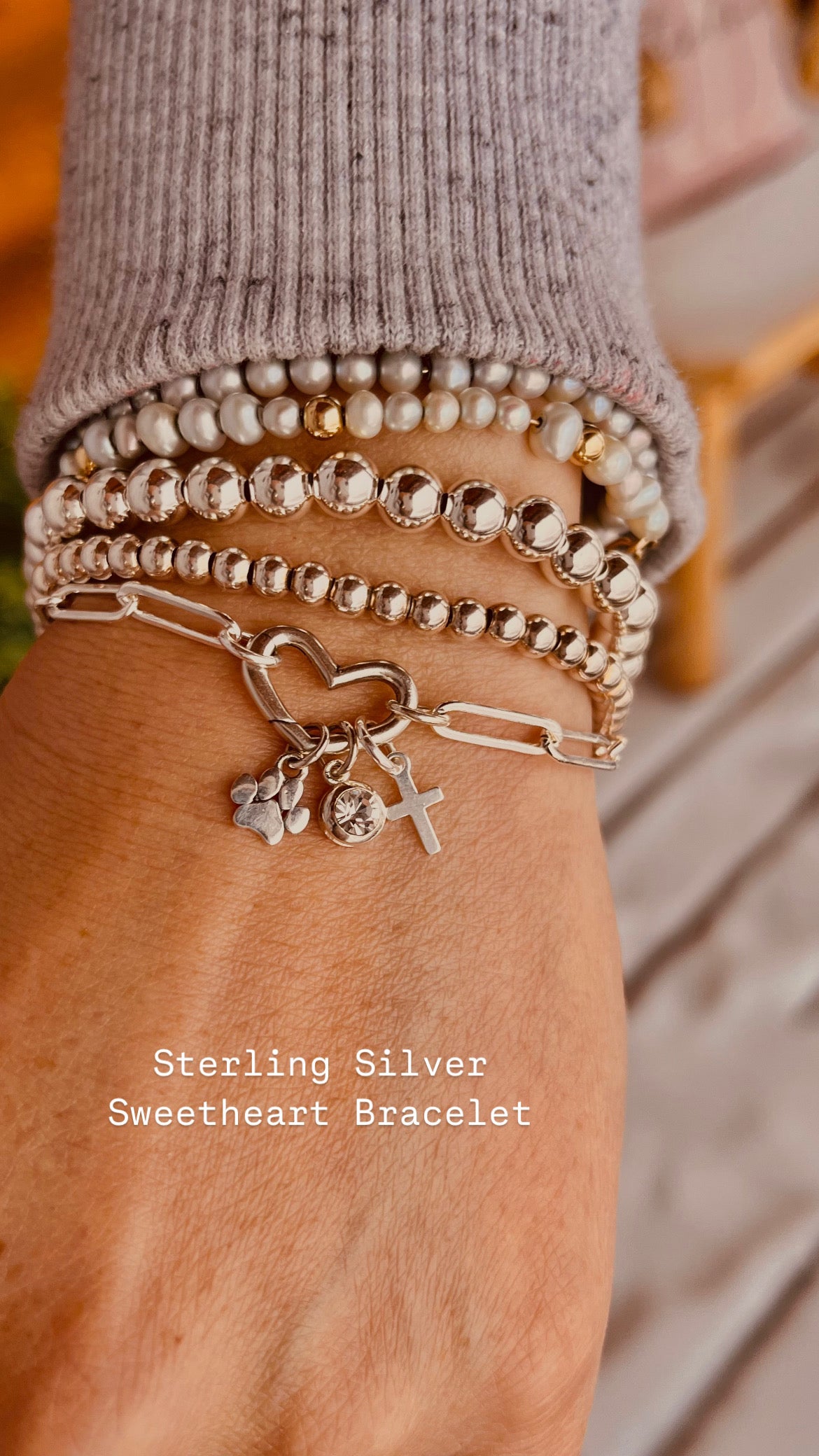 Sterling Silver heart bracelet, charm holder bracelet, sterling silver bracelet, charms, valentines gift for her, jewelry bracelet, mothers gift, birthday gift, grandmother present, sisters gift ideas, silver bracelet, everyday jewelry, initial bracelet, valentines gift, gift ideas, bracelet, cross jewelry, paw jewelry