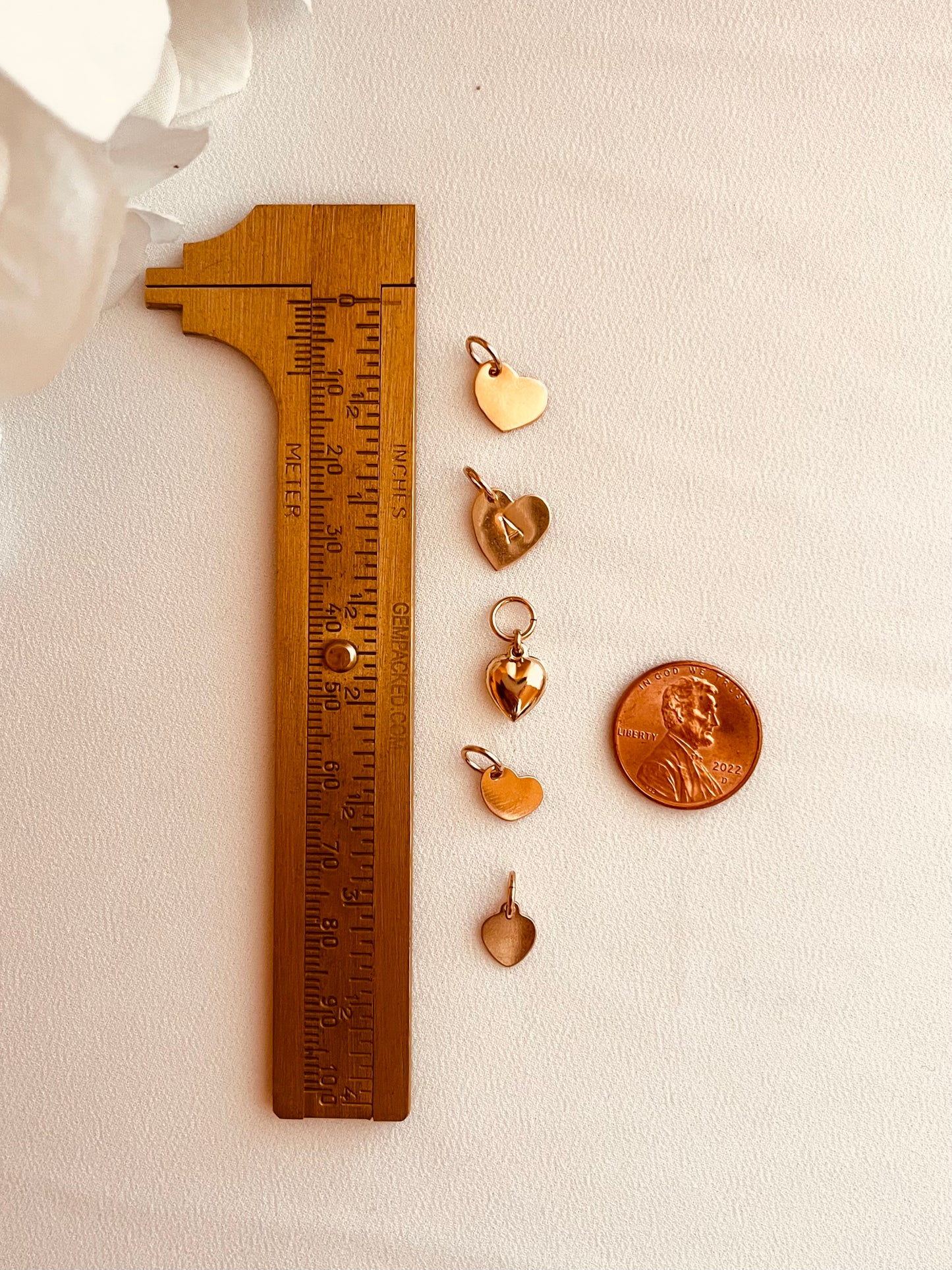 Heart Charm Collection | Gold Heart Charms for Bracelet & Necklace