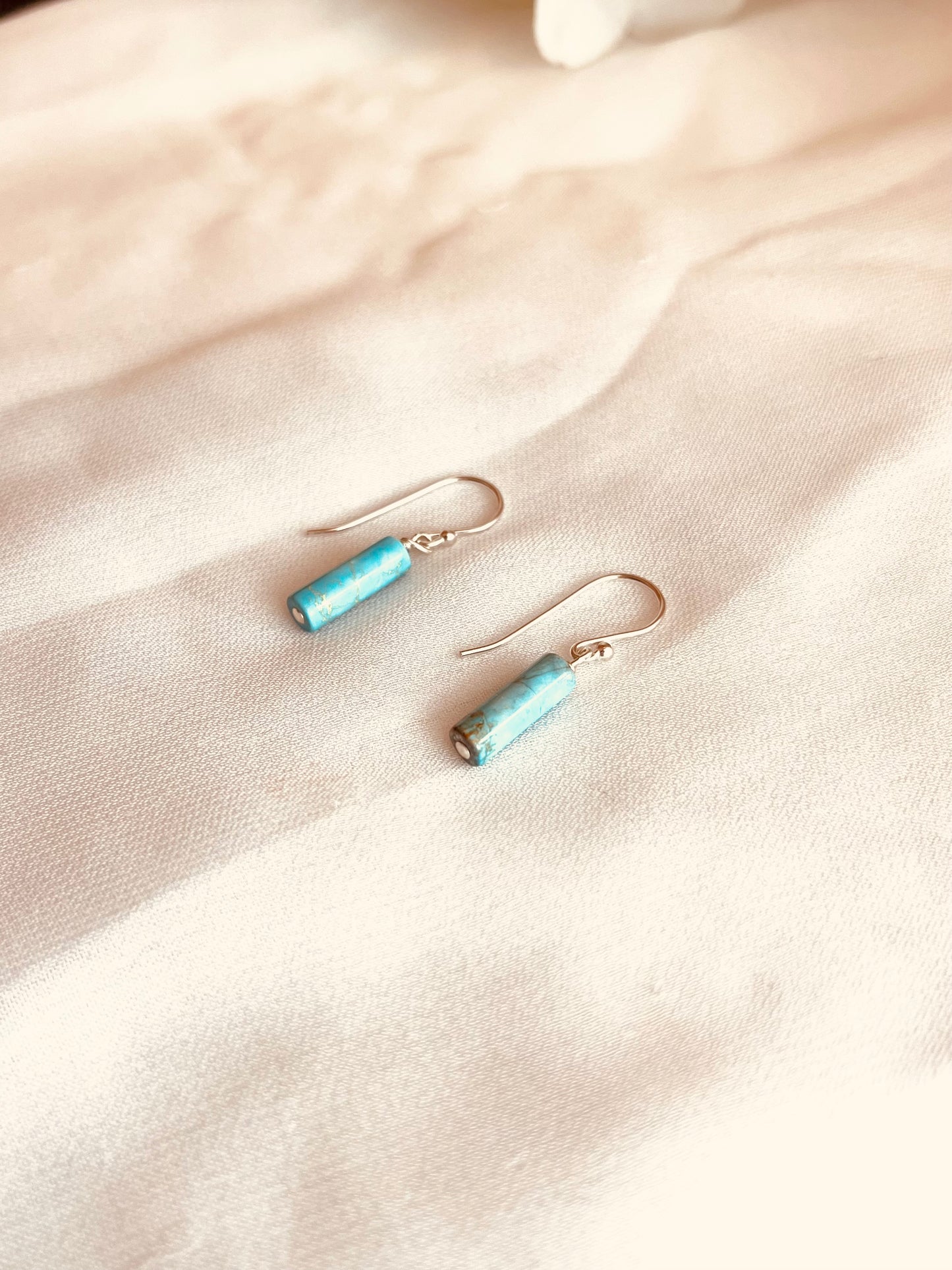 Wyoming Skyline Drops, Turquoise Sky Drop Earrings, sterling silver earrings, everyday earrings, gifts, holidays gift ideas, birthday gifts