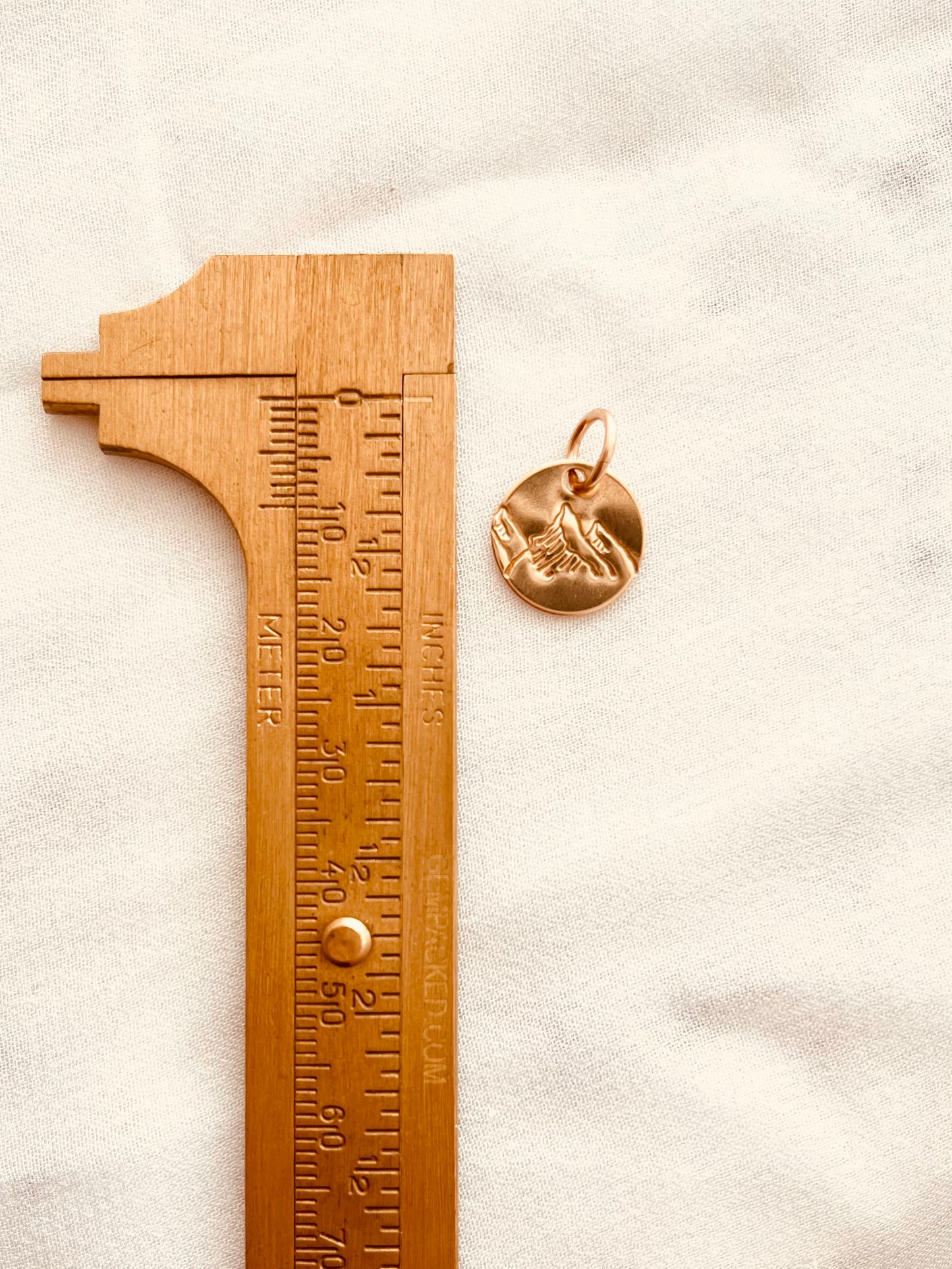 Mountain Charm, Add Ons, Disc, Mountain Pendant, Mountain Forest Disc, Mountain Range, Mountain Wyoming, Gift ideas, Gift For her, Outdoor jewelry