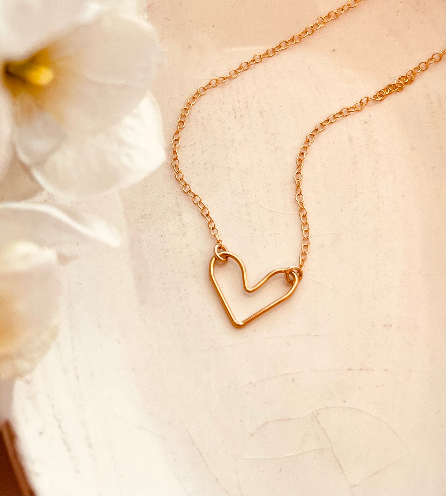 Mini Open Heart Necklace
