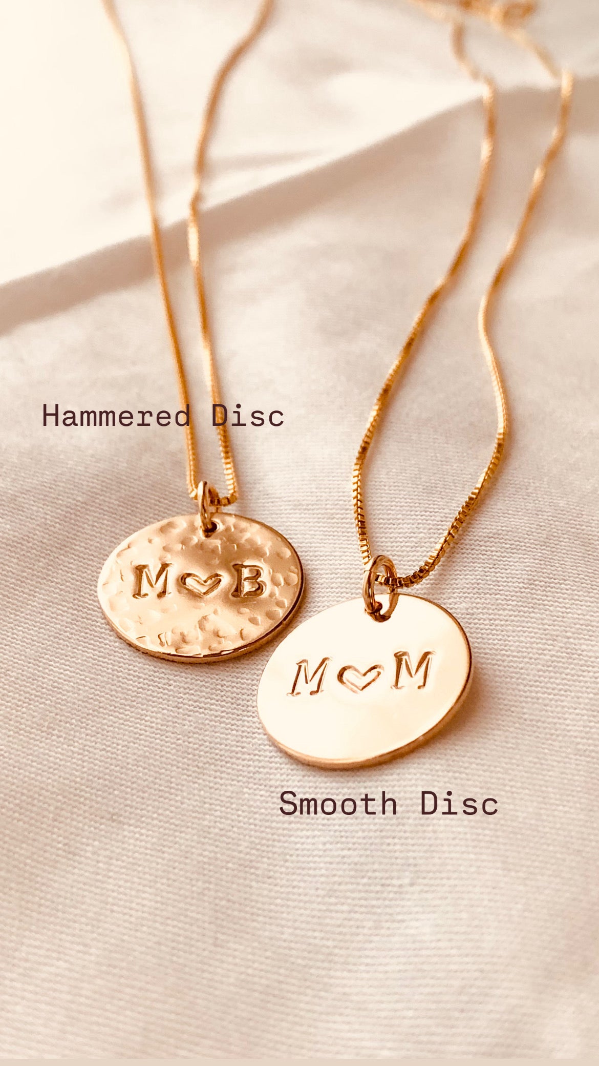 Waterproof Initial Coin Necklace - 5/8” | Gift For Her