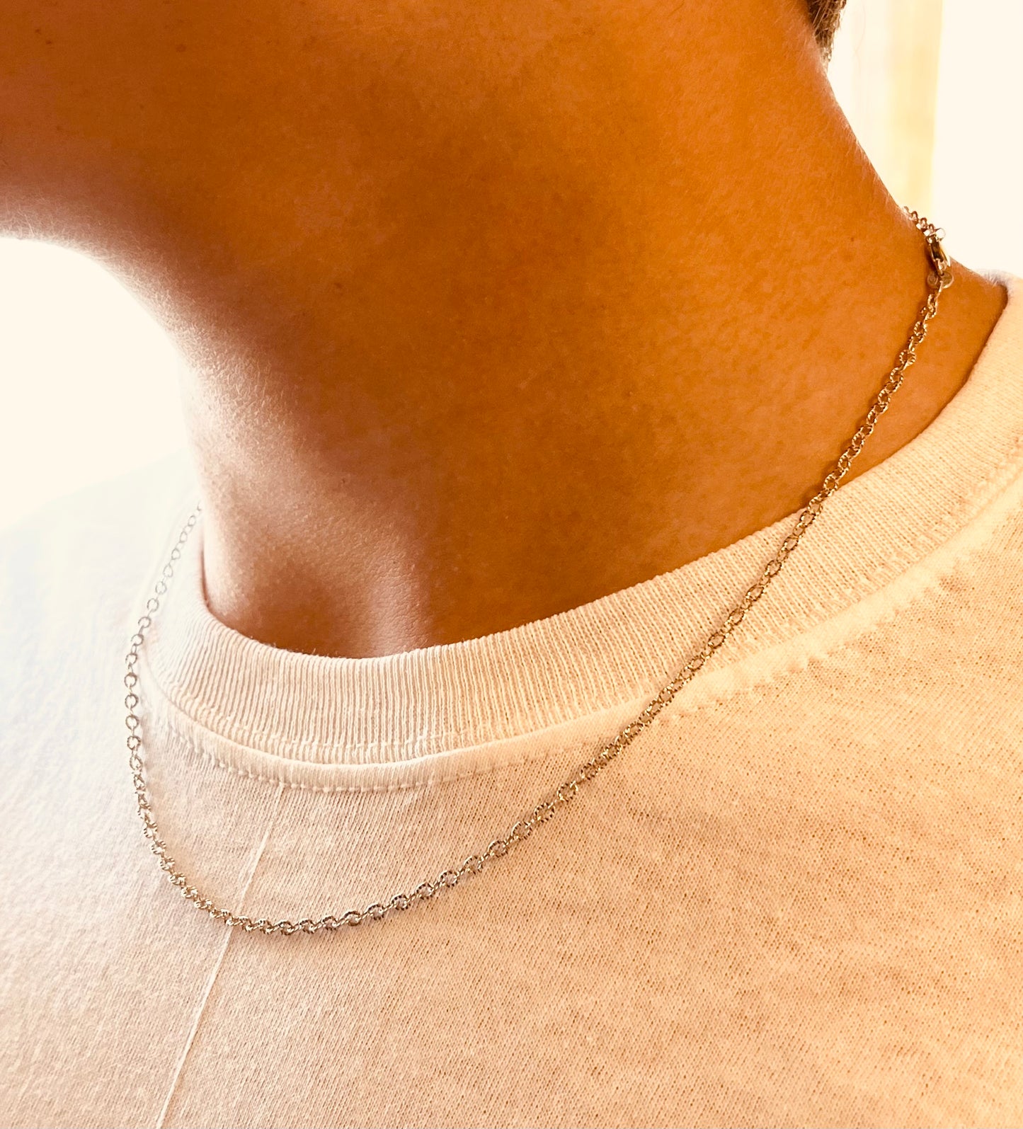 oxidized Patterned chain necklace, men jewelry, men necklace, gift for him, men everyday jewelry, holidays, birthday gift , birthday present, Christmas gift, thanksgiving gifts, birthday, men gift