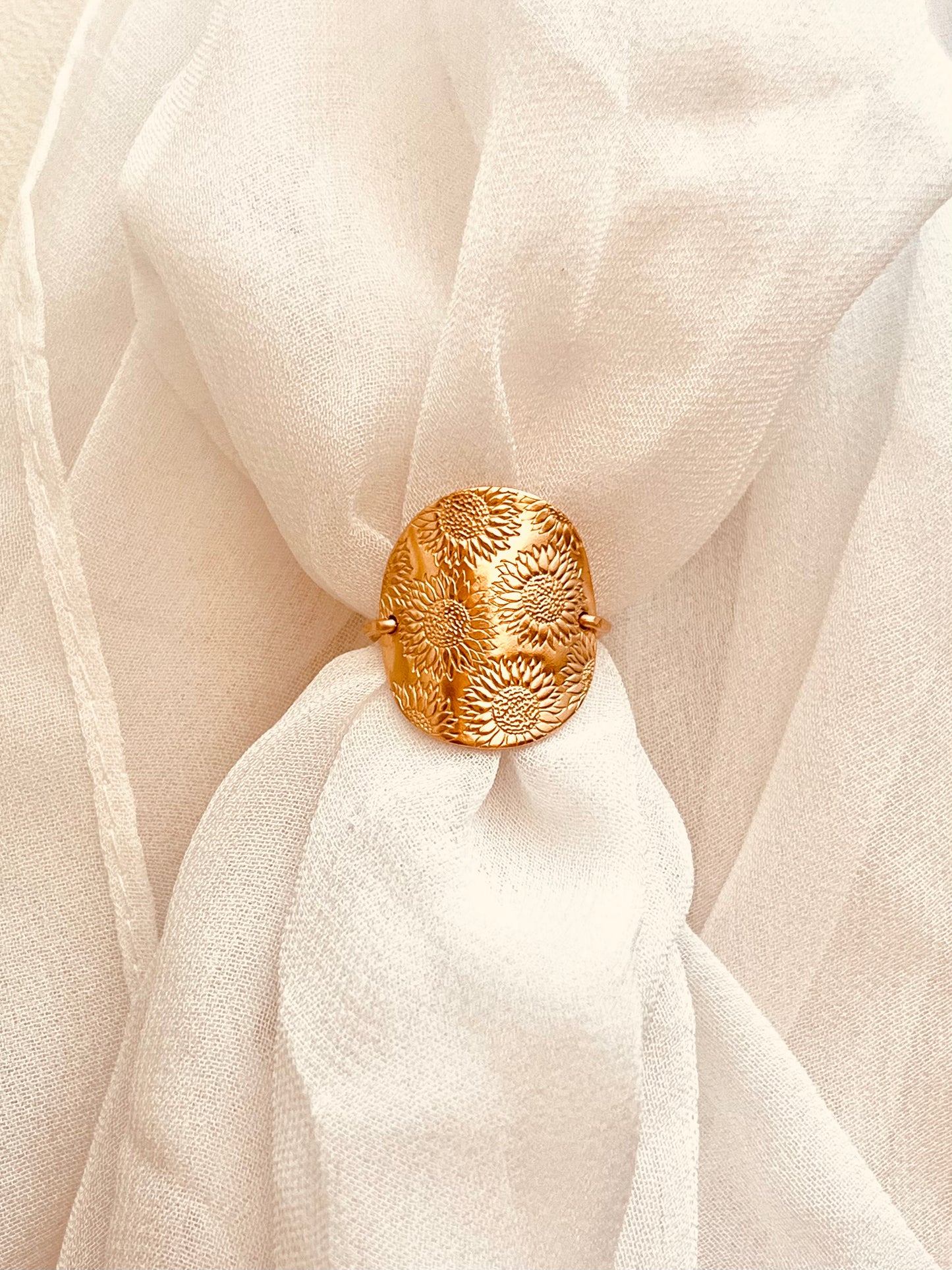 Sunflower Ring, hammered jewelry, gold filled rings, gift for her