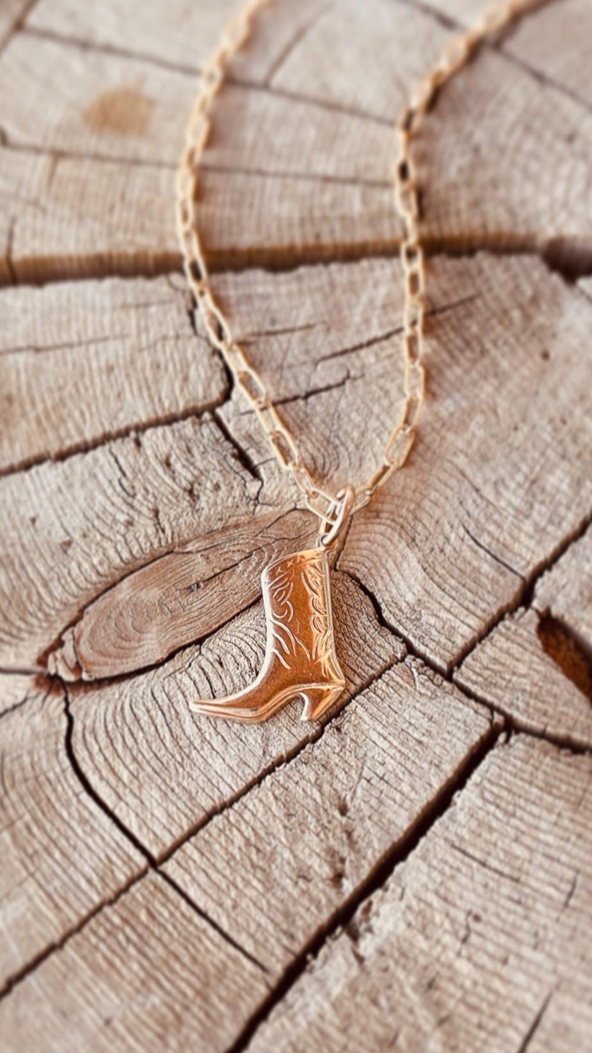 Cowgirl Boot Necklace