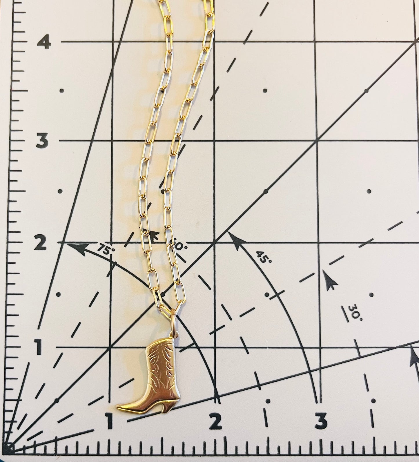 Cowgirl Boot Necklace
