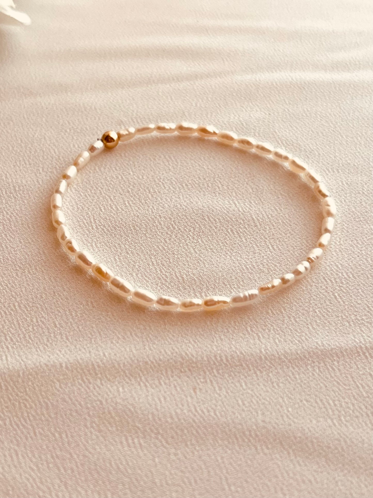 Delicate Rice Pearl Bracelet | Everyday Jewelry