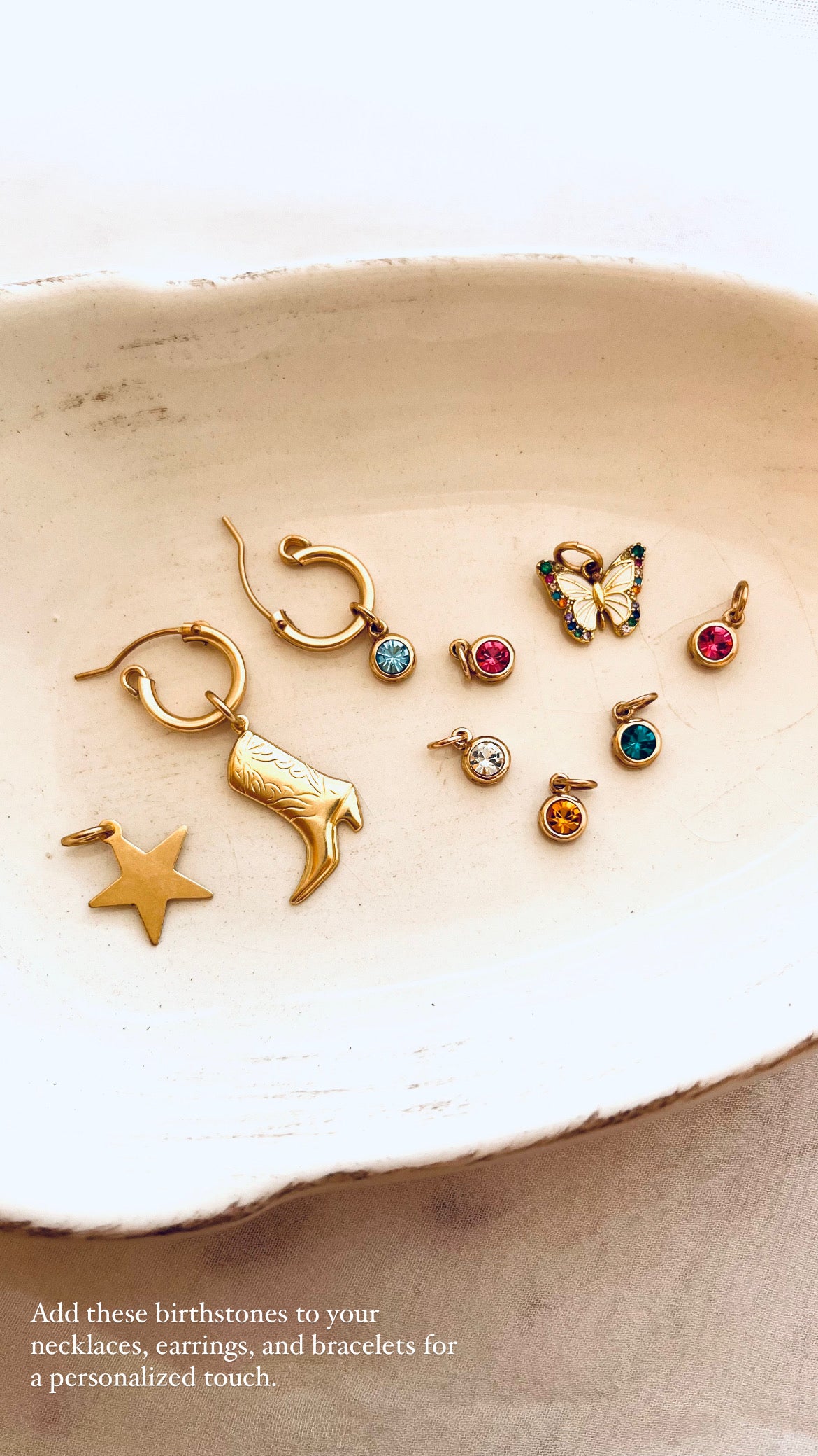 Birthstone, Birthstone charm, Birthstone jewelry, birthday Gift, Mothers day Gifts