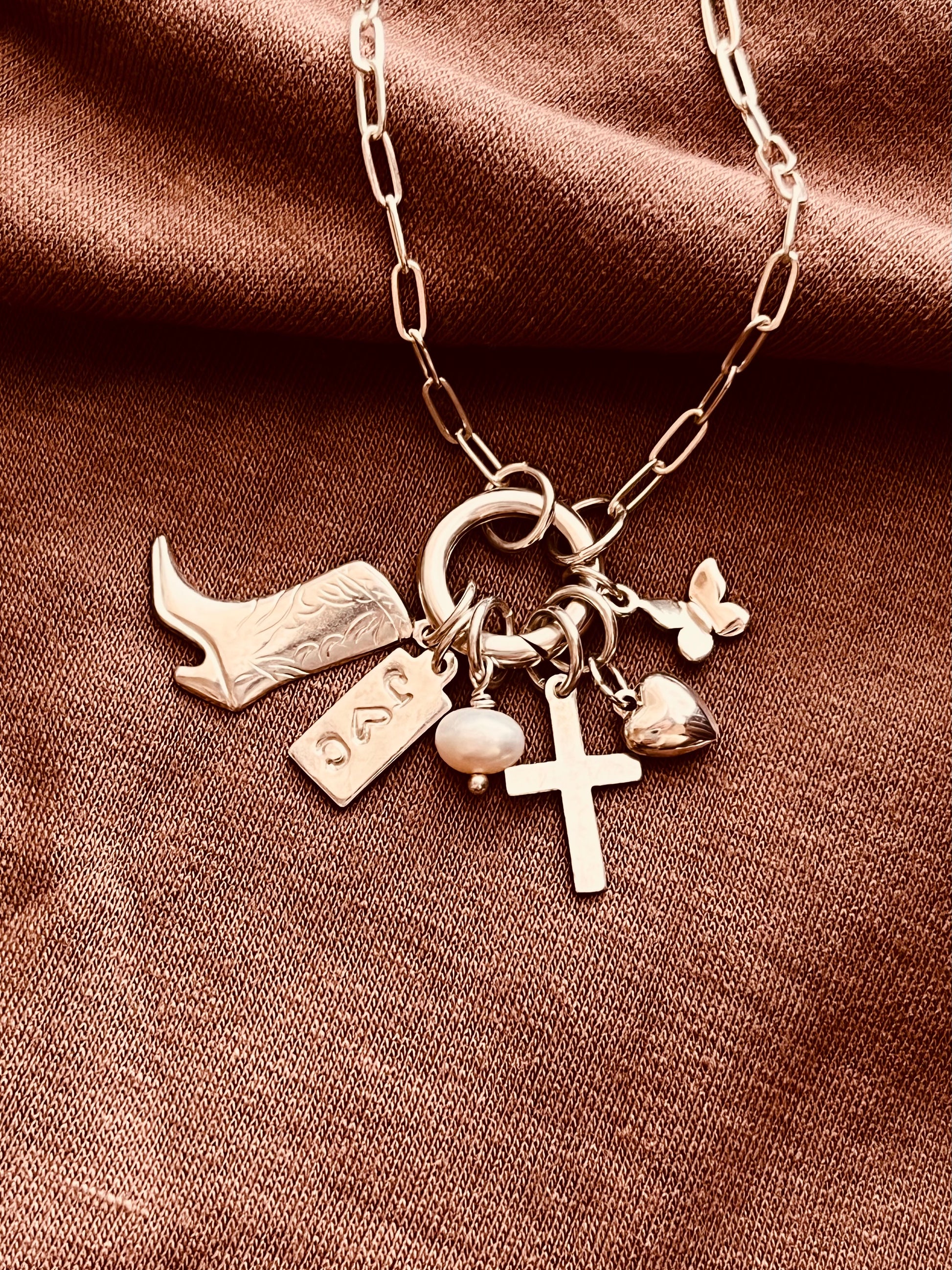 Mix and Match, Sterling Silver Chunky Paperclip Chain, Custom Bracelet, Charm Bracelet, Birthday Gift, Gift For Her, Valentine's Day Gifts, Monogram and Name, Simple and Dainty, Custom Jewelry, Personalized Gifts, Christmas Gift, holidays gift, Birthday Gifts, Christmas gift, holidays gifts