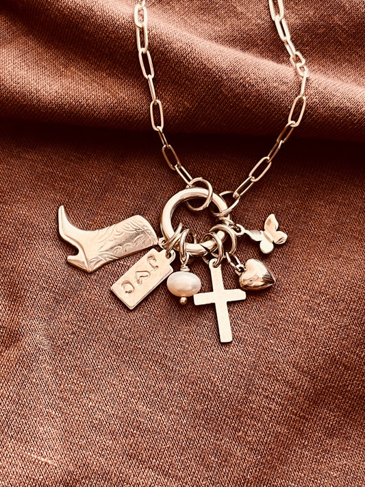 Mix and Match, Sterling Silver Chunky Paperclip Chain, Custom Bracelet, Charm Bracelet, Birthday Gift, Gift For Her, Valentine's Day Gifts, Monogram and Name, Simple and Dainty, Custom Jewelry, Personalized Gifts, Christmas Gift, holidays gift, Birthday Gifts, Christmas gift, holidays gifts