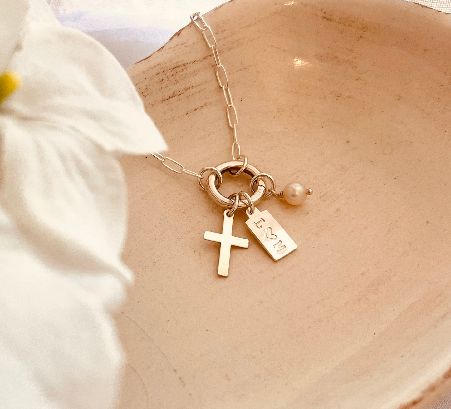 Sterling Silver Charm Necklace