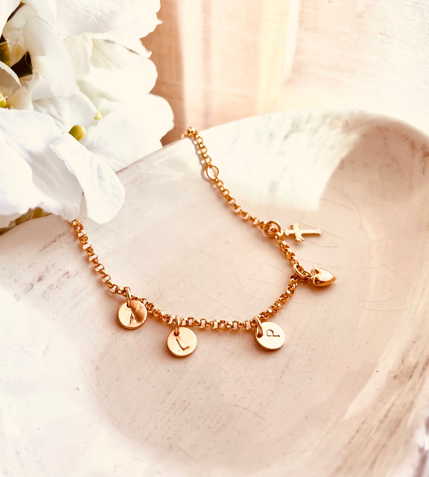 Initial Bracelet, 14K Gold Filled Mini Disc Bracelet, Custom initial Bracelet, Personalized Gifts For Her, Custom Jewelry, Grandma Bracelet, Minimalist,
Chain and Link, Monogram and Name, Custom Jewelry, Personalized Gifts, Children Initials Jewelry, Gift For Her, Holiday Gift Ideas, Chain Bracelet, Link Bracelet, Stack bracelets, Gold filled bracelets, Gold Chain Bracelet, Chain and Link, Minimalist Jewelry, Christmas Gift Ideas