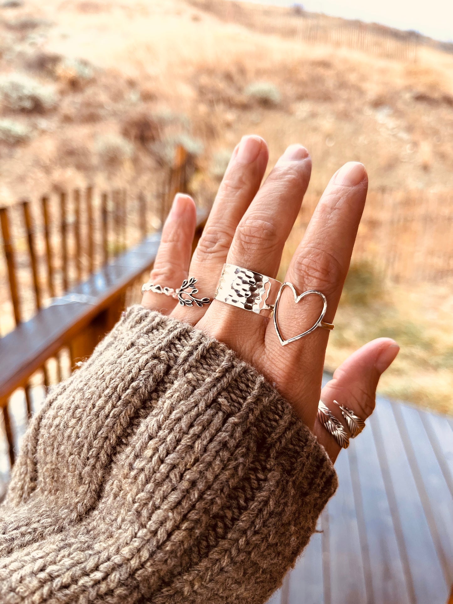 Sterling Silver Wide Band Ring