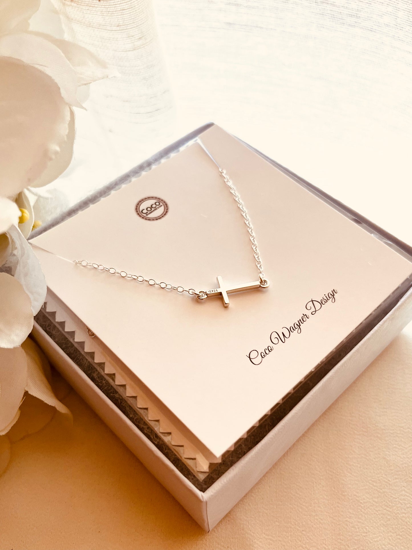 Sterling Silver Cross Necklace, Sideways Cross Necklace, Everyday Wear, Cross Choker, Birthday Gift For Her, Christmas gifts , Thanksgiving Gifts, holidays gift ideas, Minimalist jewelry, Everyday jewelry, gift for Mother, gift for friends