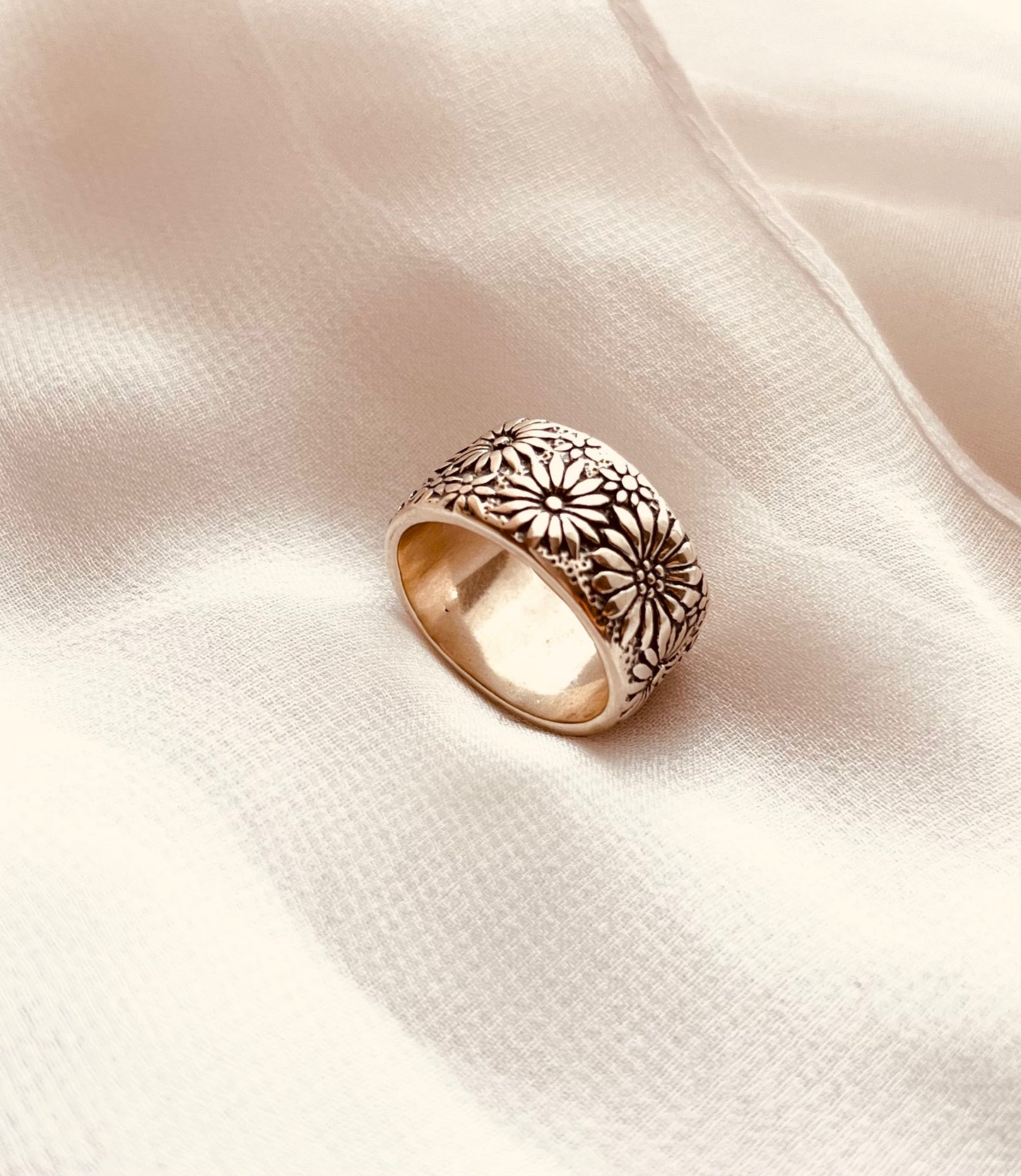 Wildflower Ring, Flowers, flowers Ring, Birthday Gift, gift for her