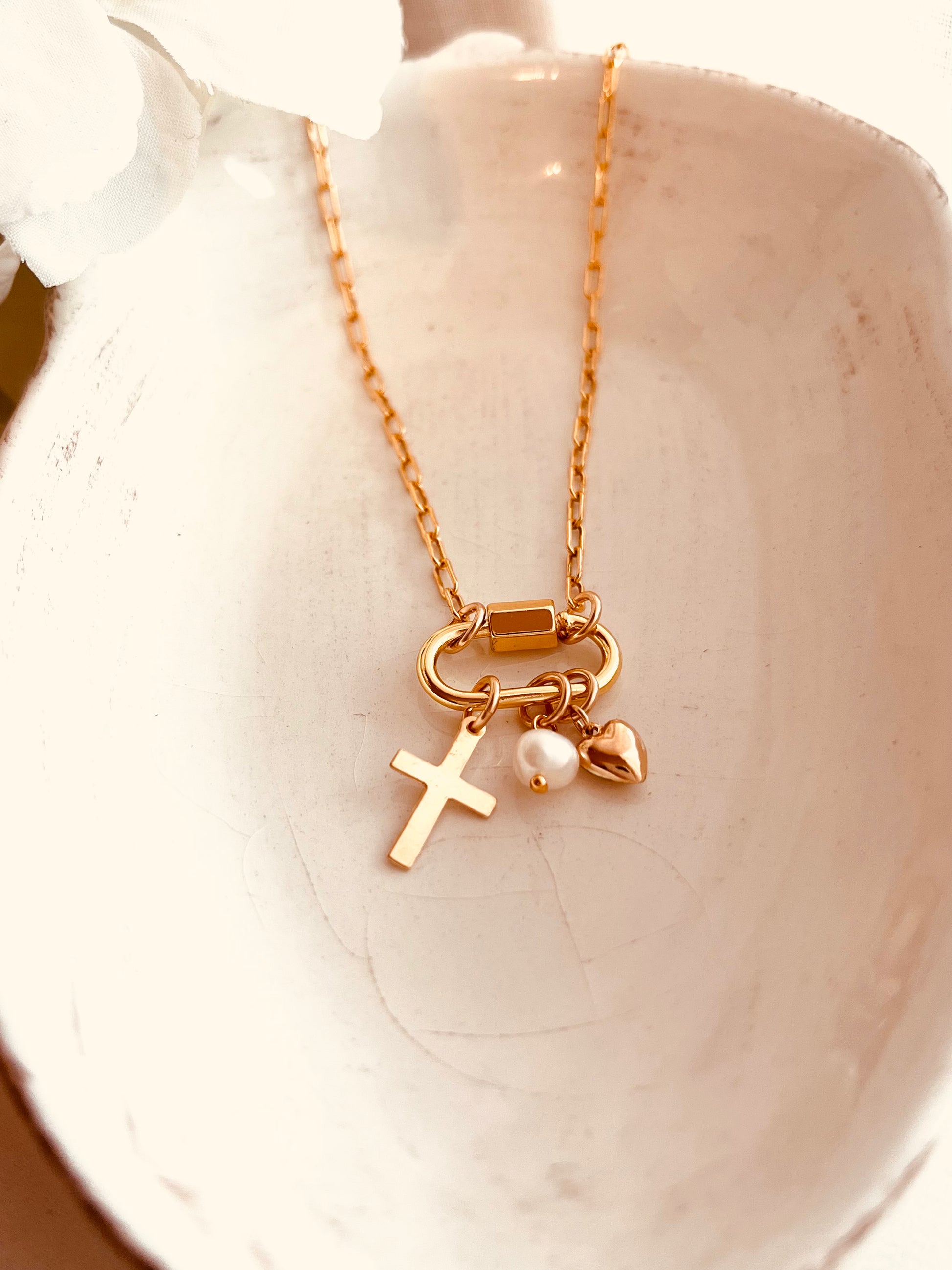 Custom Charm Necklace, Gold Filled Chain, Design Your Own Necklace, Carabiner Clasp Necklace, Personalized Gift, Paperclip Charm Necklace, Holidays Gift Ideas, Christmas Gifts, Gift For Her, Monogram and Name, Simple and Dainty, Custom Jewelry, Personalized Gifts, Charm Necklace, Initial Jewelry, Perfect Gift for Mom, Christmas Present