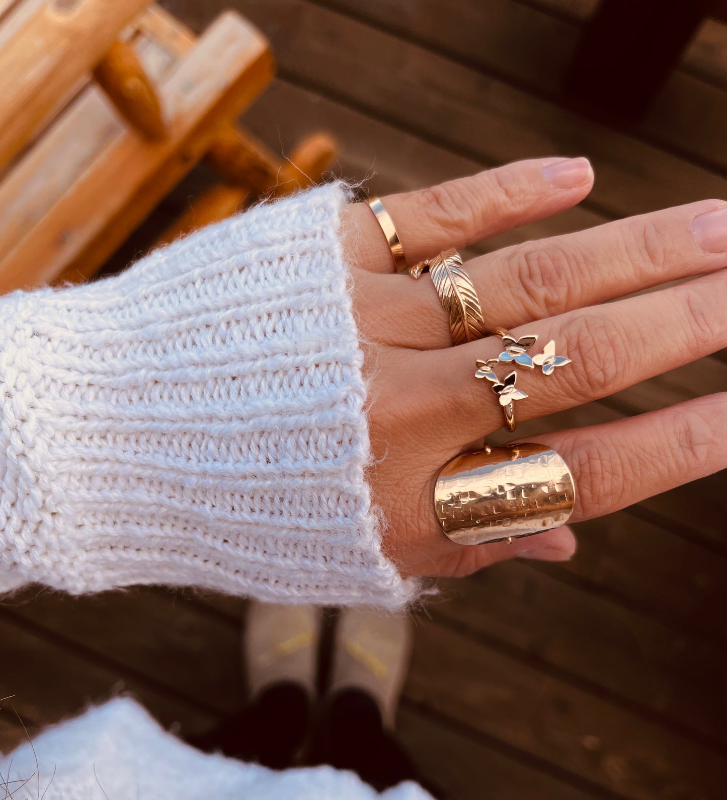 Feather Ring, Silver Feather Ring, Gold Feather Ring