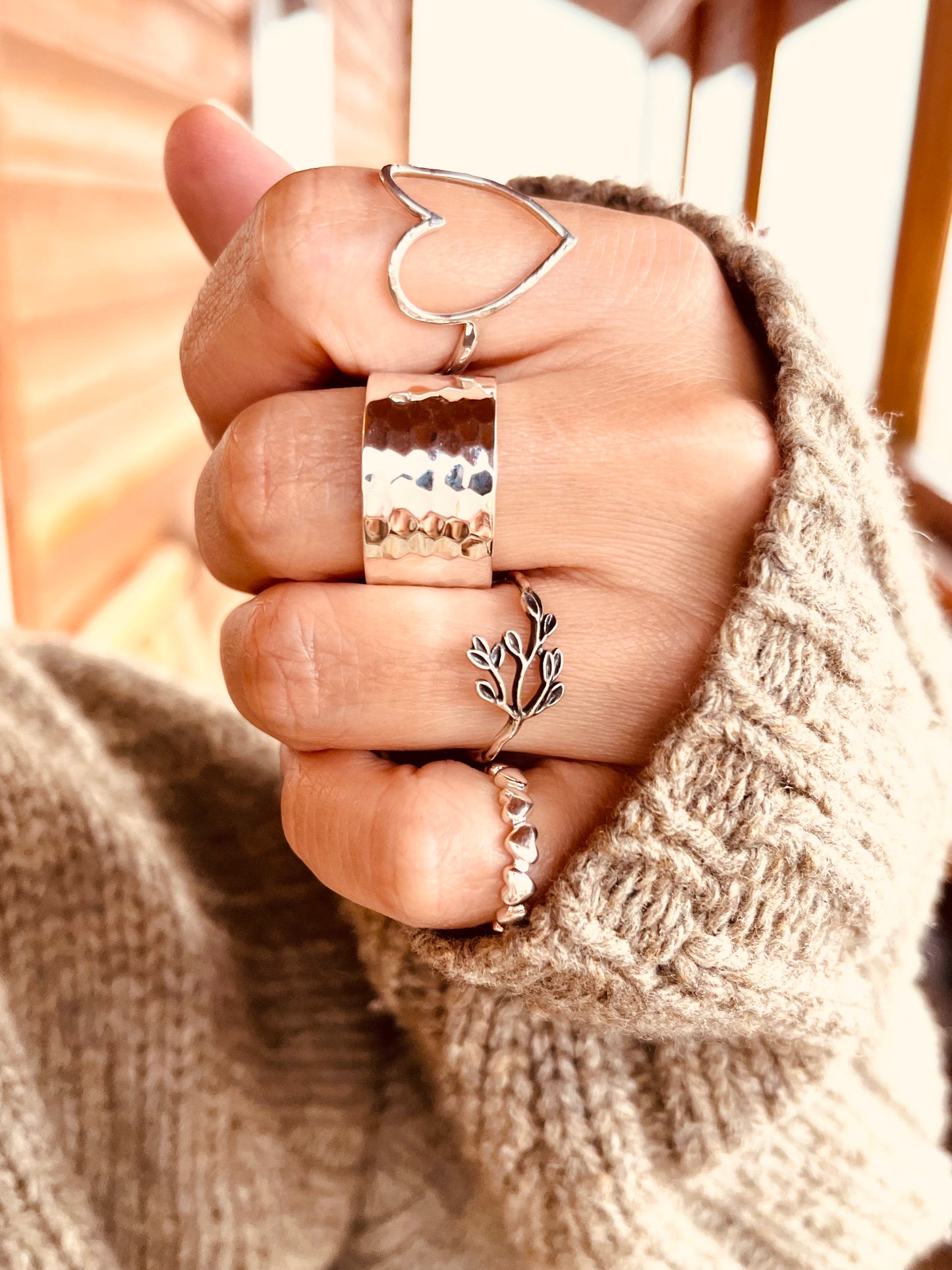 Sterling Silver Wide Band Ring