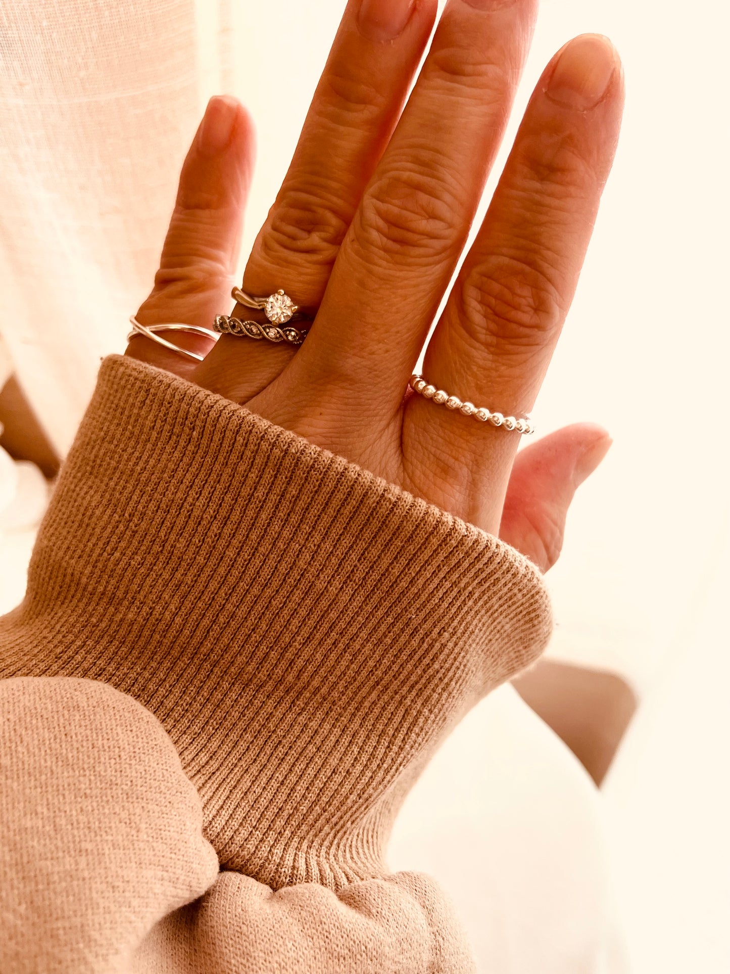 Beaded ring, sterling silver beaded ring, Wife Gift, Friendship Gifts, Gift For Mom, Birthday Gift, Christmas Gifts, Holiday Gifts, Birthday Gifts, Girlfriend gifts, Birthday Gift, Graduation Gift, Gift For Her, Mothers Day Gift, Valentines Gifts, Best Friends gifts, Friendship Jewelry, Mothers Gift, Wife Gift Ideas, Gift For Girlfriend, gift for sisters, gift for daughters
