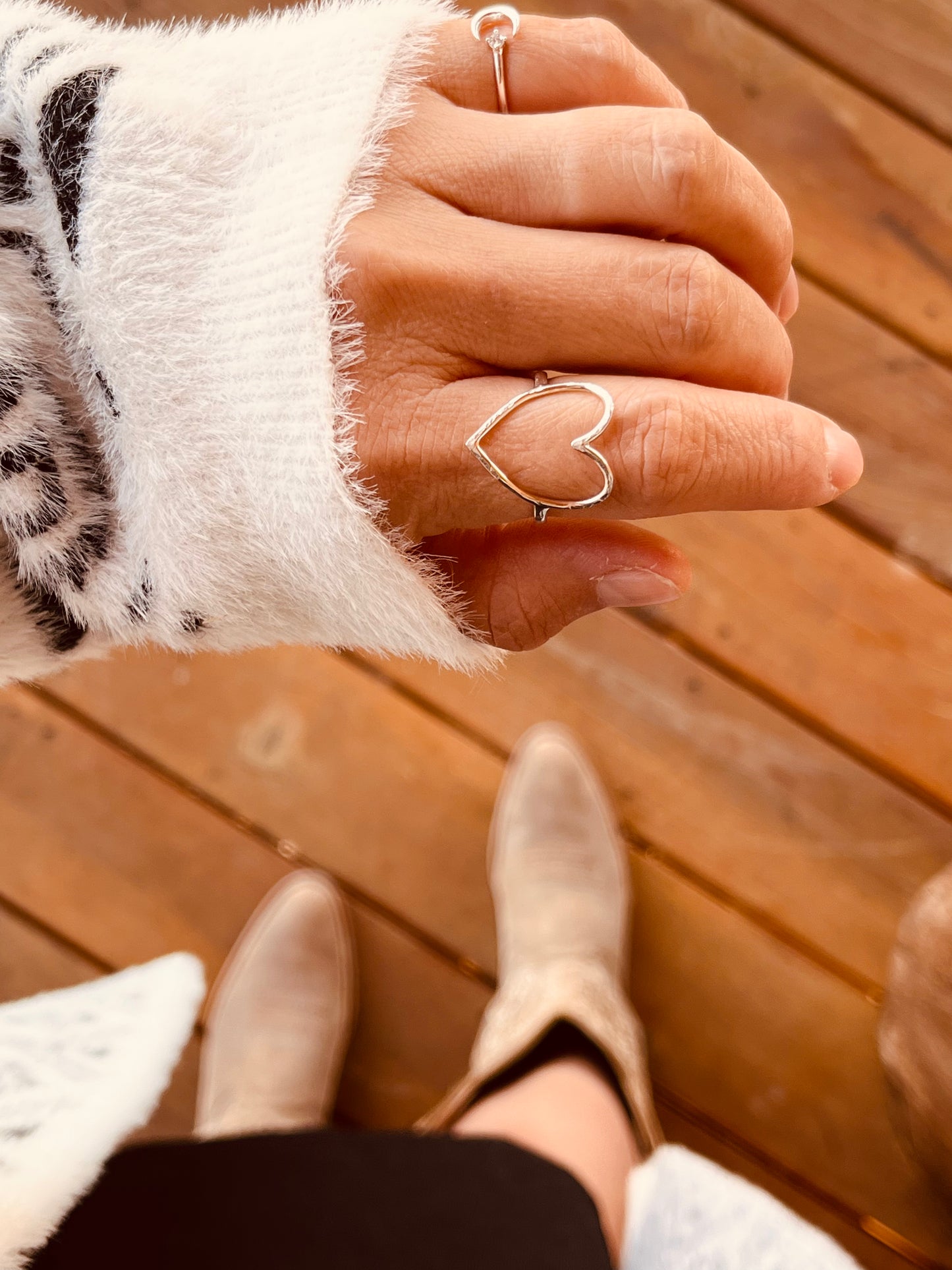 Large Open Heart Ring, Statement Rings, Stacking Rings, Stackable Rings, Dainty Rings, Delicate Rings,Wife Gift, Mother and Children, Best Friends Jewelry, Friendship Gift Ideas, Valentines Gift, Gift For Her, Gift For Mom, Birthday Gift, Christmas Gifts, Holiday Gifts, Birthday Party Gifts, Bridesmaid Jewelry, Bridal shower gift