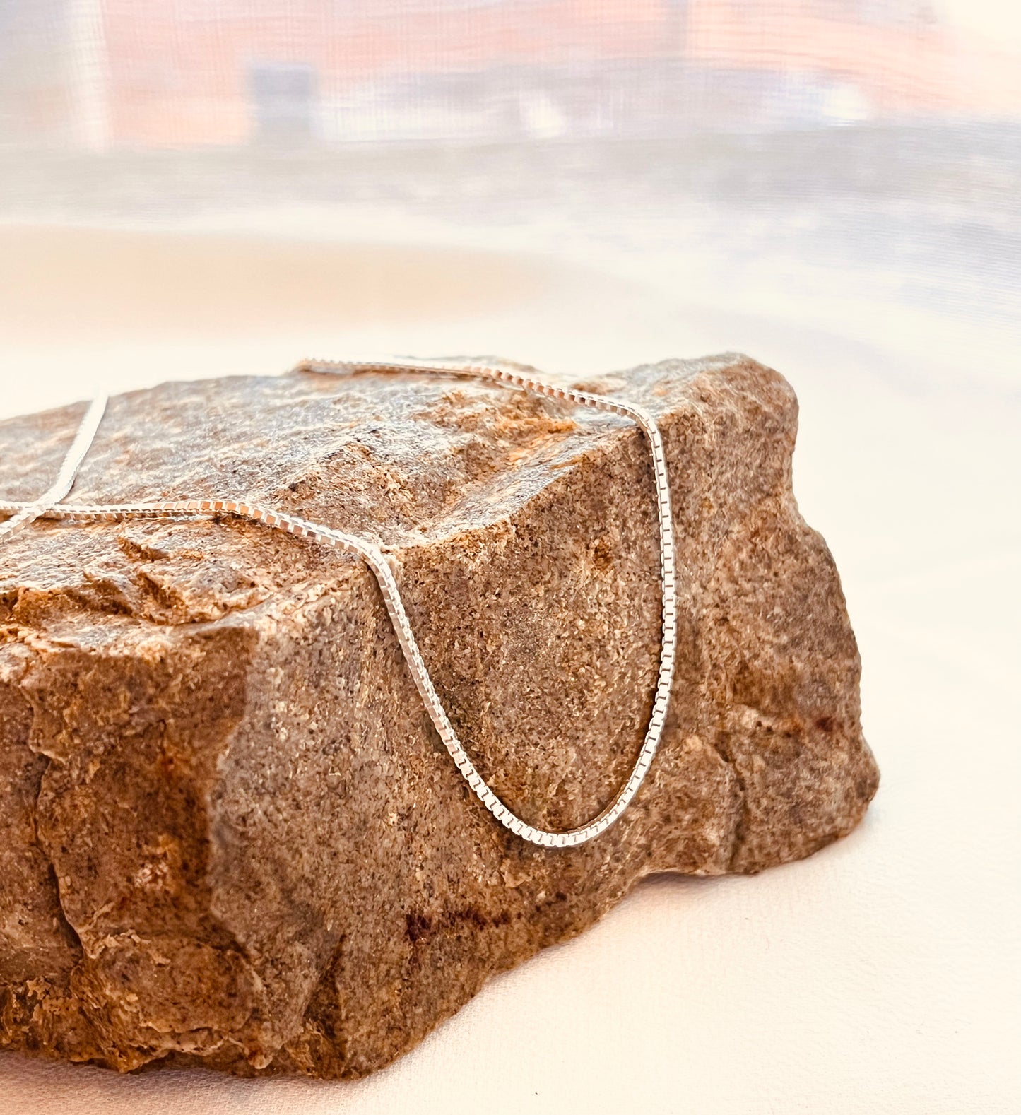 Box necklace, box chain, men jewelry, men necklace, sterling box necklace, long chain, gift for her, gift for him, birthday gifts, holiday gifts, Christmas present, thanksgiving gifts
