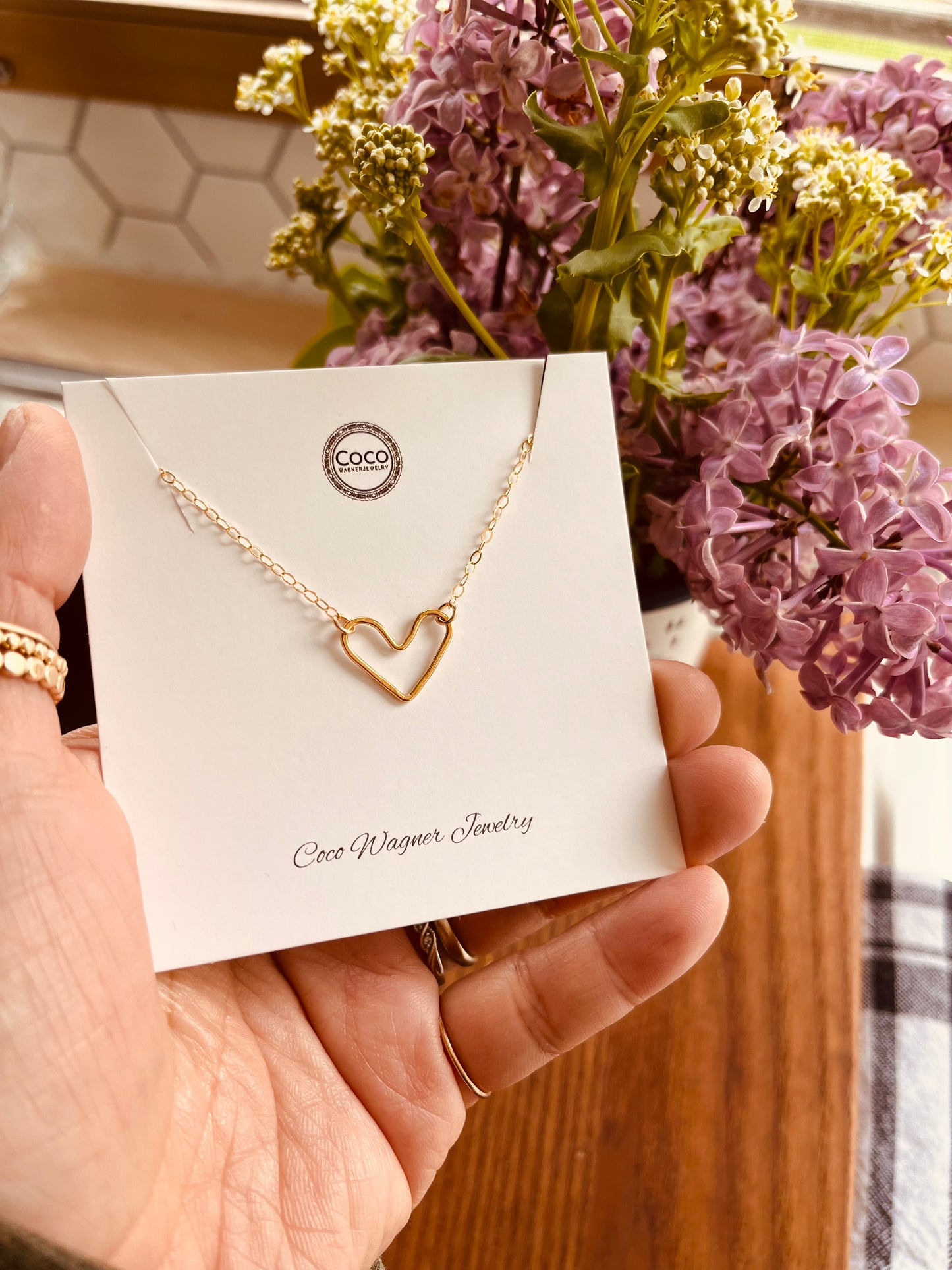 Mini Open Heart Necklace
