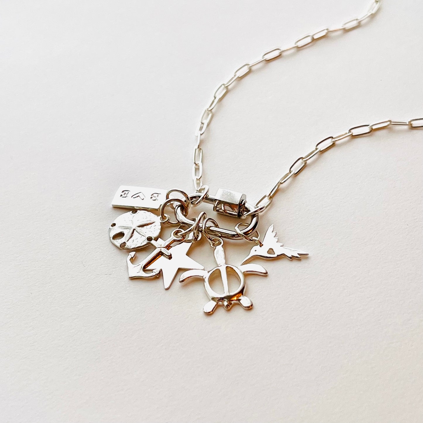 Custom Charm Necklace, Sterling Silver, Design Your Own Necklace, Carabiner Clasp Necklace, Personalized Gift, Paperclip chain Necklace, Custom jewelry , Charm Necklace, Sterling Silver, Design Your Own Necklace, Carabiner Clasp Necklace, Personalized Gift, Paperclip Charm Necklace, Mother’s Jewelry, Mother’s Day Gift, Christmas Gifts, holidays gift ideas, silver charm necklace, charms, charm bar necklace, gifts, gift guides, birthday gifts