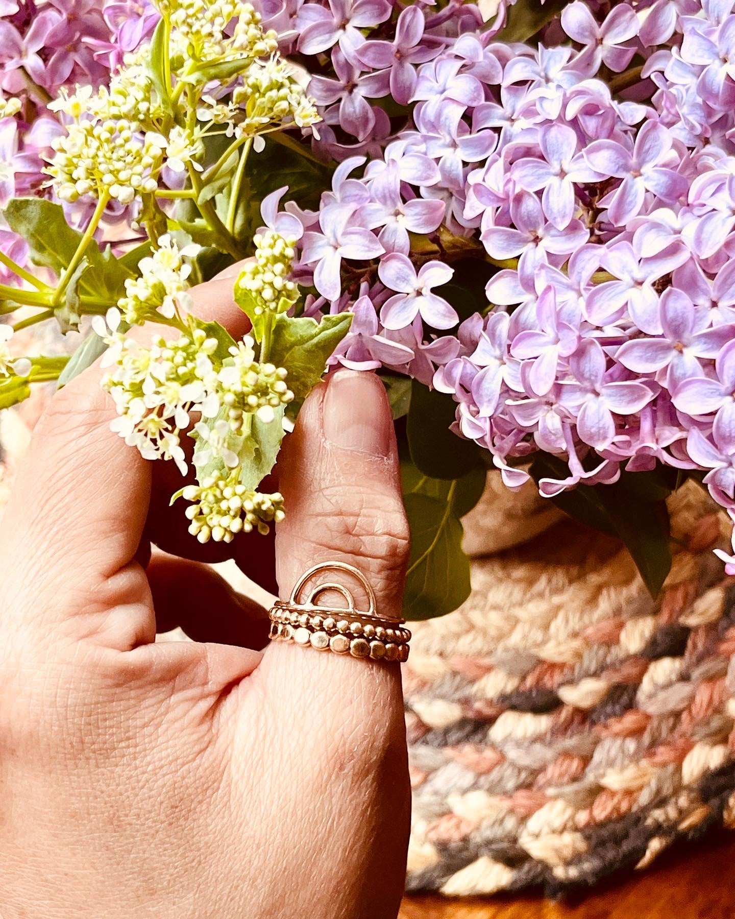 Rainbow Stacking Ring Set