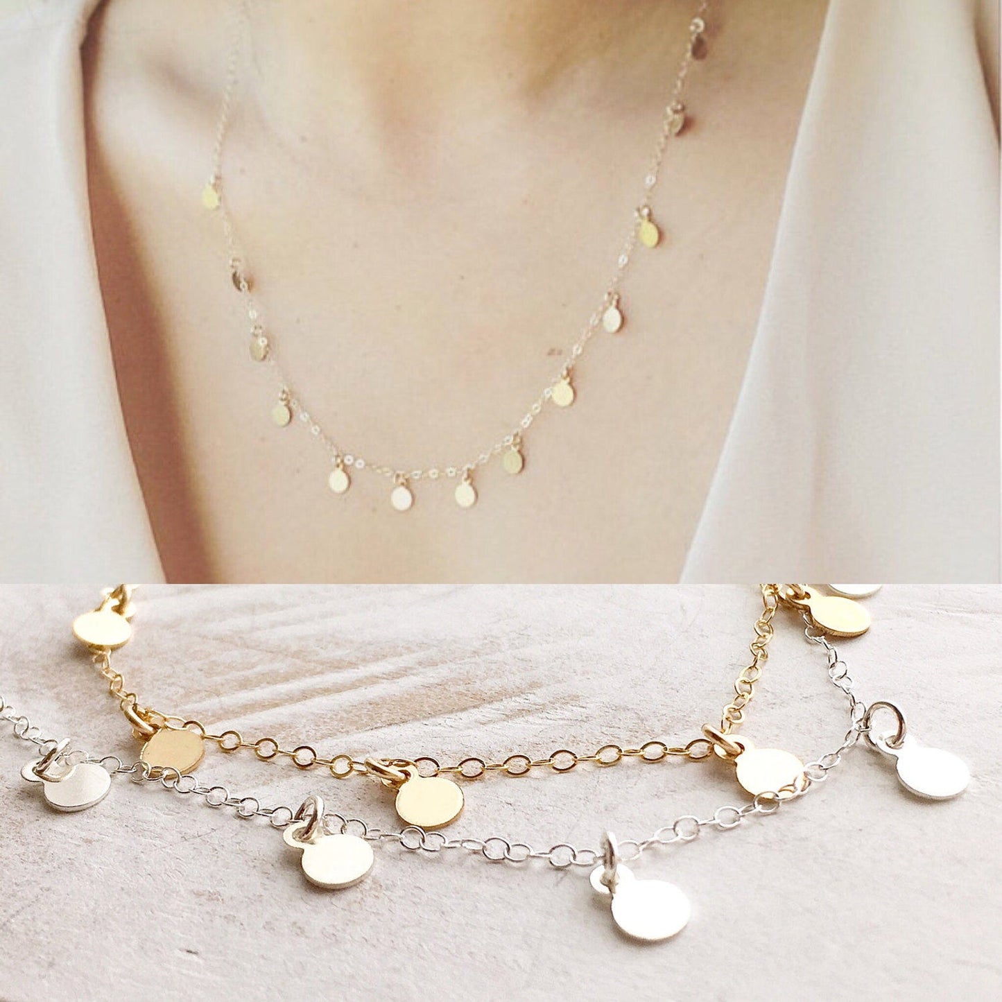 Mini Coin Necklace, Coin Necklace, Custom Necklace, Initial Necklace, Hand stamp Necklace, Initial Disc necklace, Love disc necklace, Personalized Jewelry, Personalized Gifts, Office Outfit, Mothers Gift, Coco Wagner Design, Gift For Her, Birthday Gift, Christmas Gift Ideas, Everyday Jewelry, Simple and Dainty, Holiday gift guide, Birthday Gift, Graduation Gift, Mothers Gift, Anniversary Gift, Bridesmaid Gift, Teacher Gifts, Best Friends Jewelry, Friendship Jewelry, Wife Gift Ideas