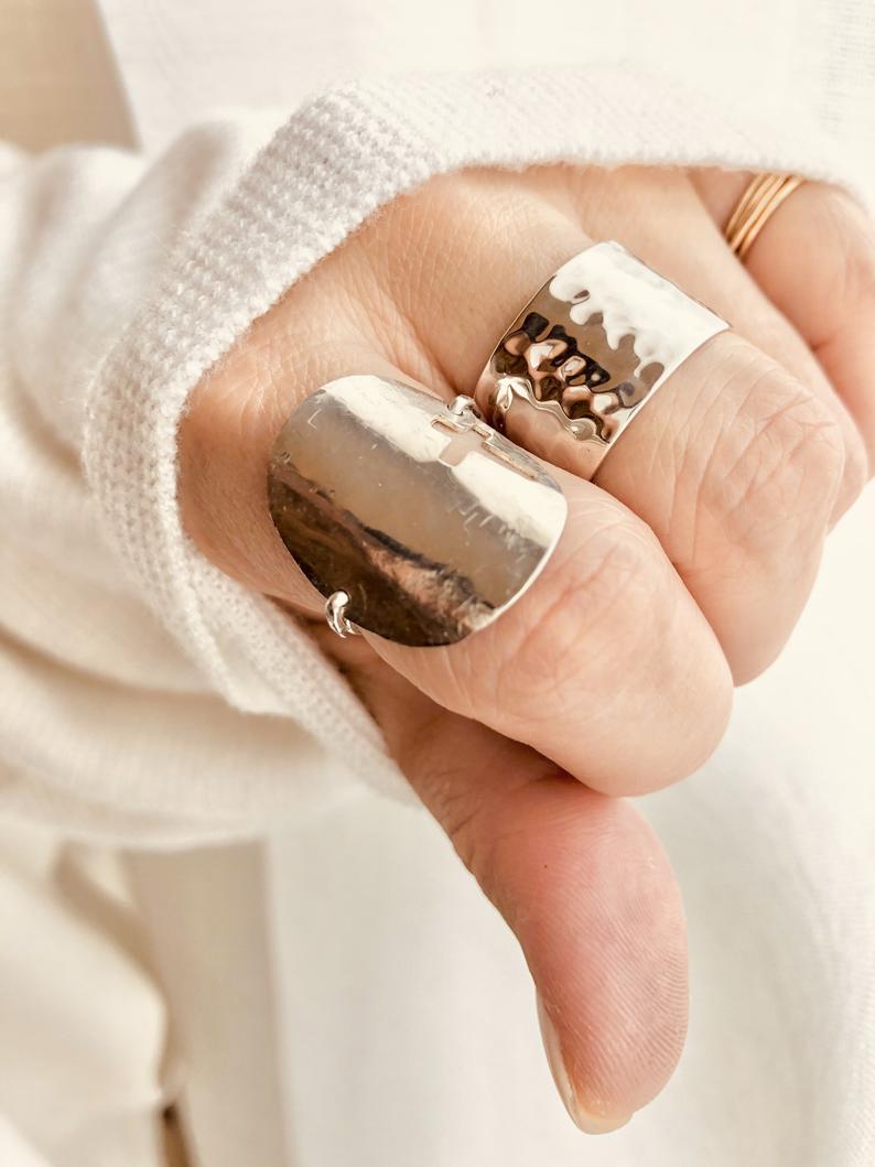 Cross Disc Ring, Large Cross Sign Disc Ring, Stacking Ring, Cross Ring, Statement Ring, Disc Ring, Gold Ring, Everyday Wear, Cross Jewelry