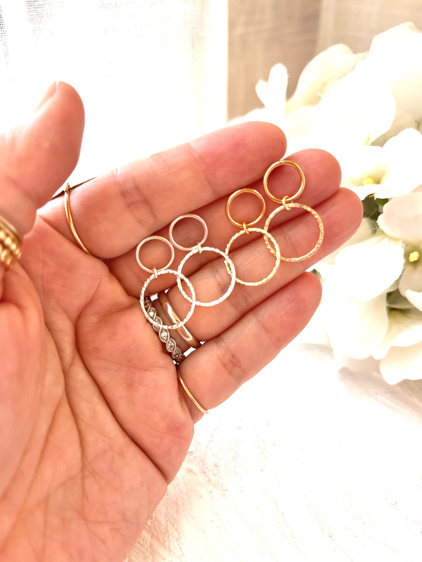 Double Circle Studs