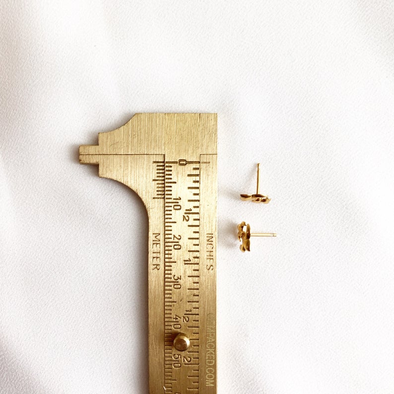 Fleur De Lis Stud Earrings